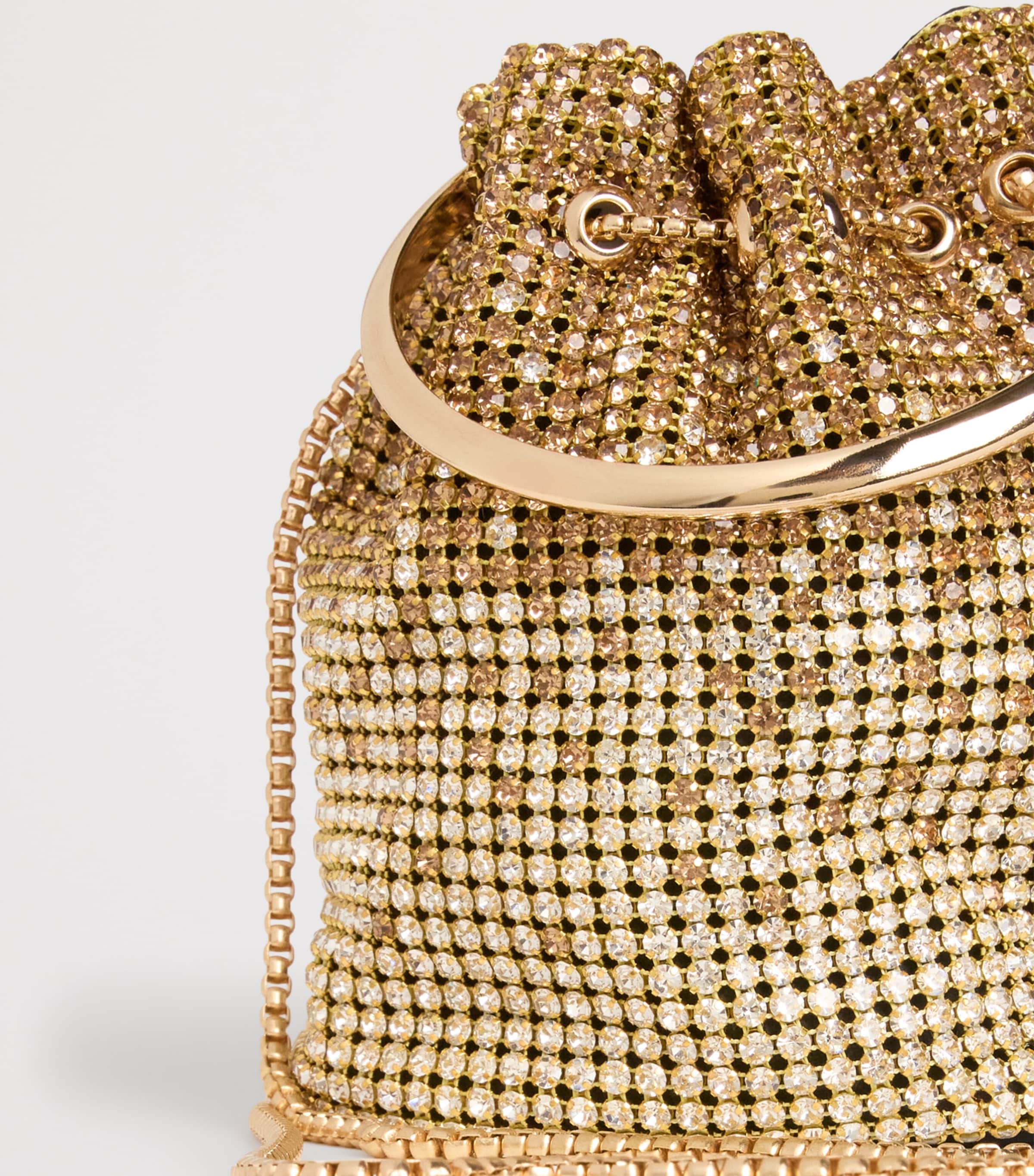 Diamond Pouch Top-Handle Bag M-GOLD Image 3