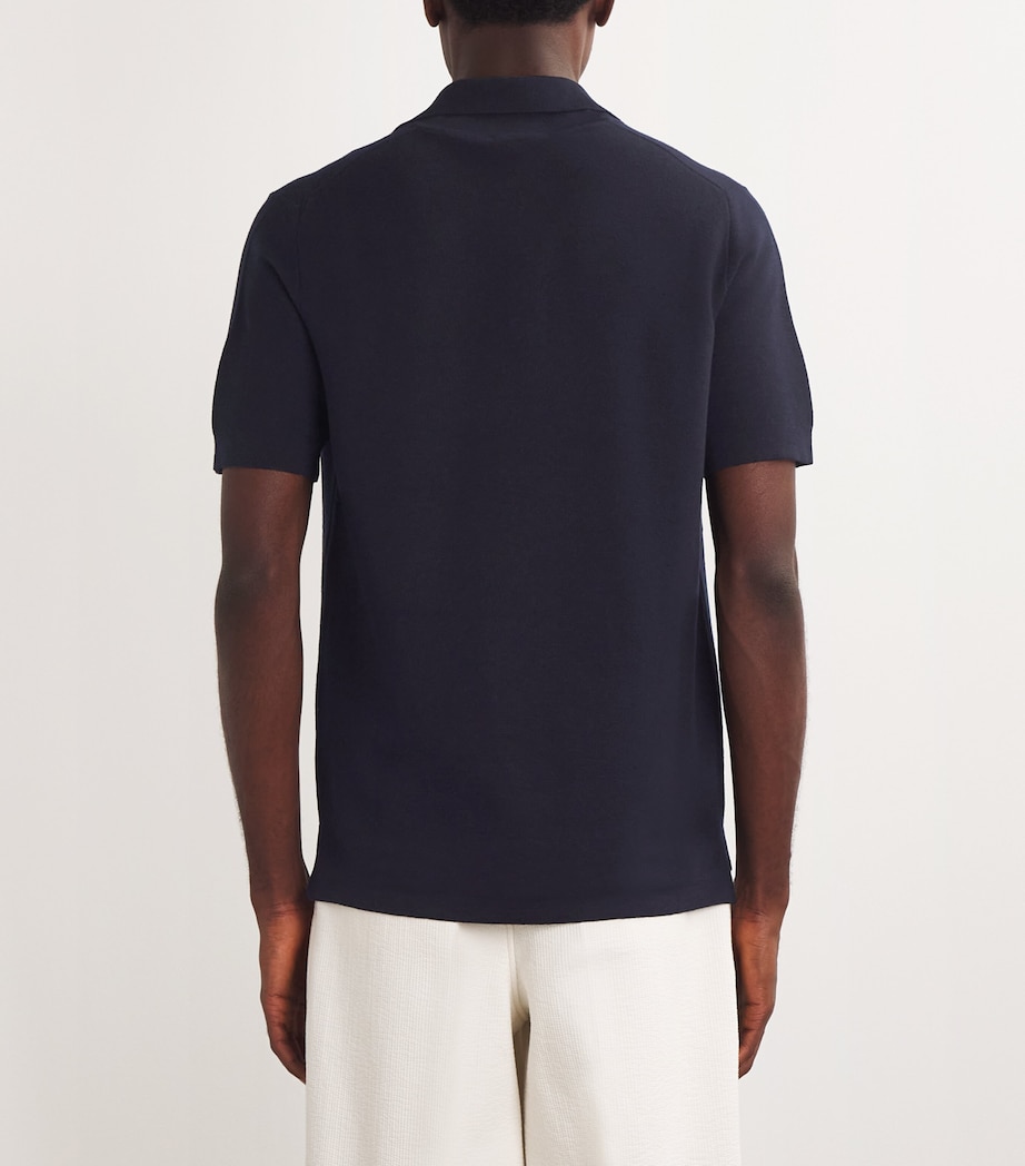 Kid Wool Polo Shirt 43000 NAVY BLUE Image 4