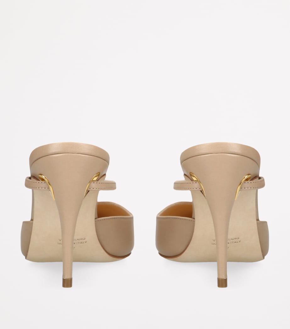 Leather Giuseppe Mules 85 CAMEL Image 2