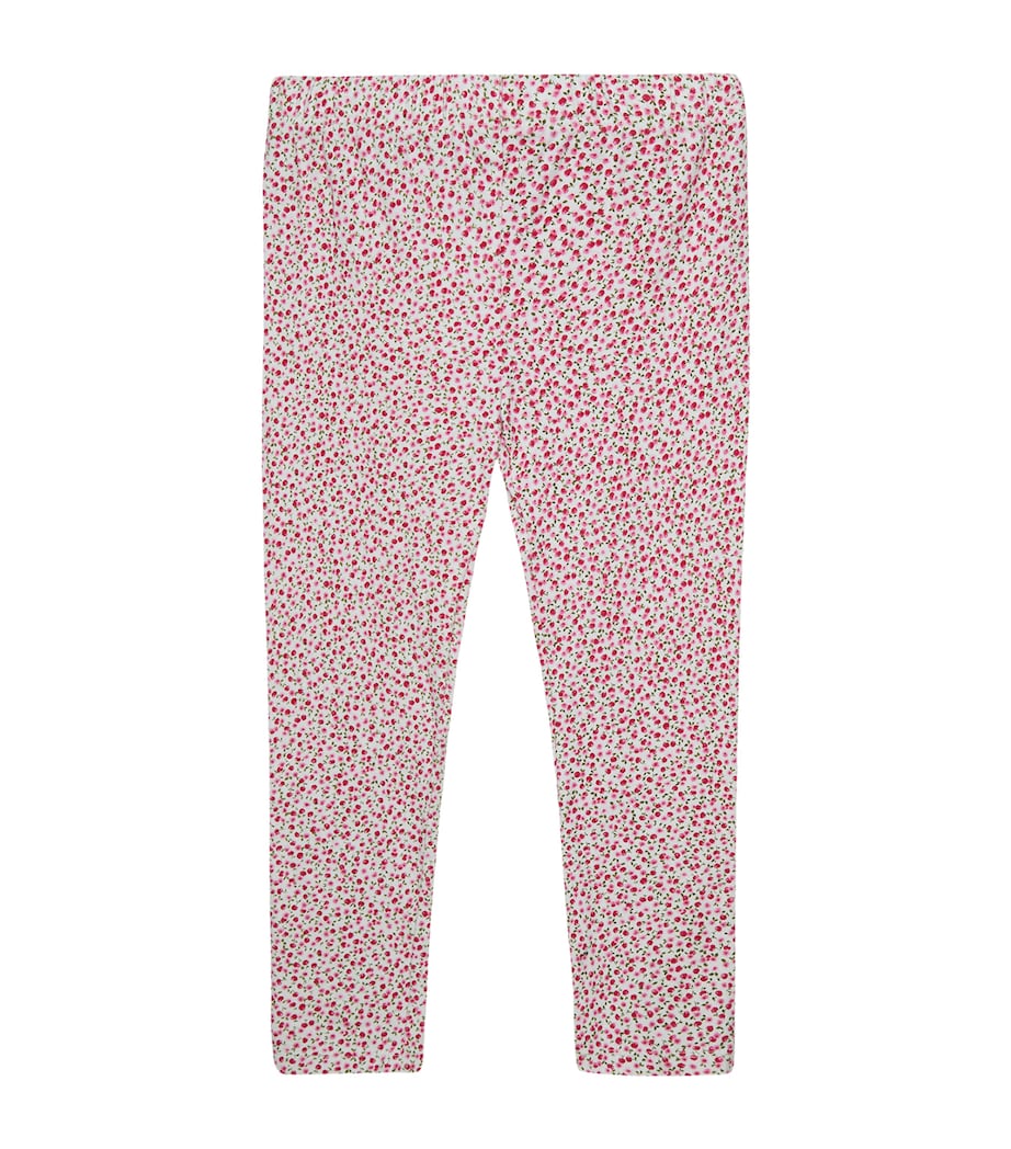 Trotters Stretch-Cotton Cherry Leggings (6-11 Years) Red Cherry Ditsy Image 1