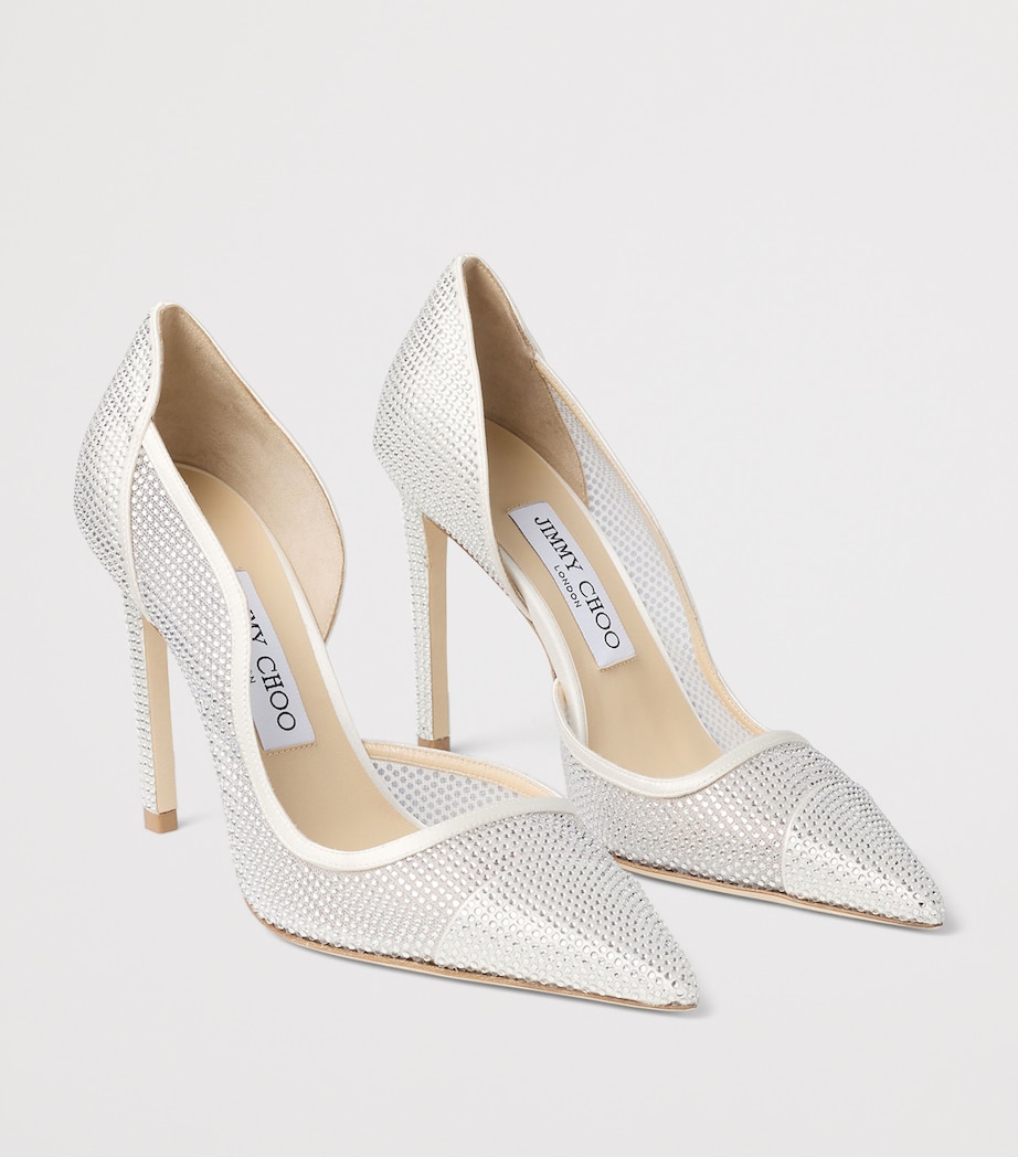 Jimmy Choo Brigitte 100 Embellished Pumps Ivory/crystal Image 3