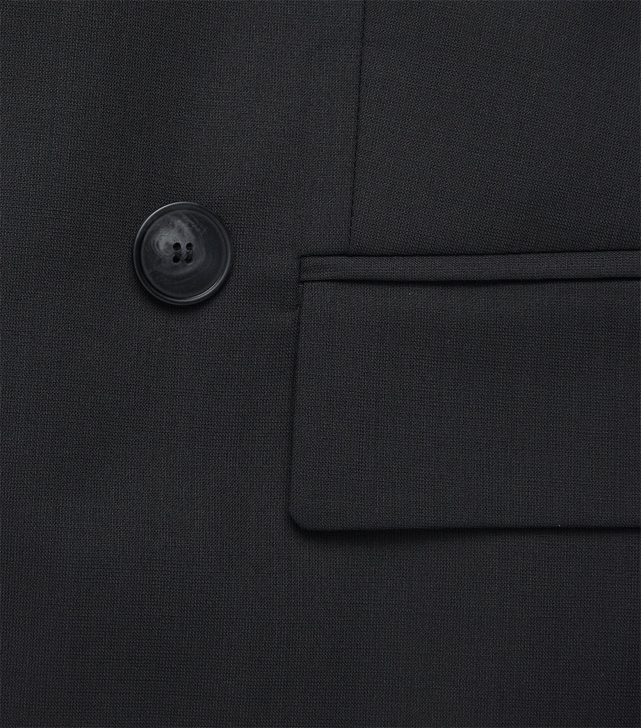 Joseph Womens Wool-Blend Jaden Blazer Black Image 6