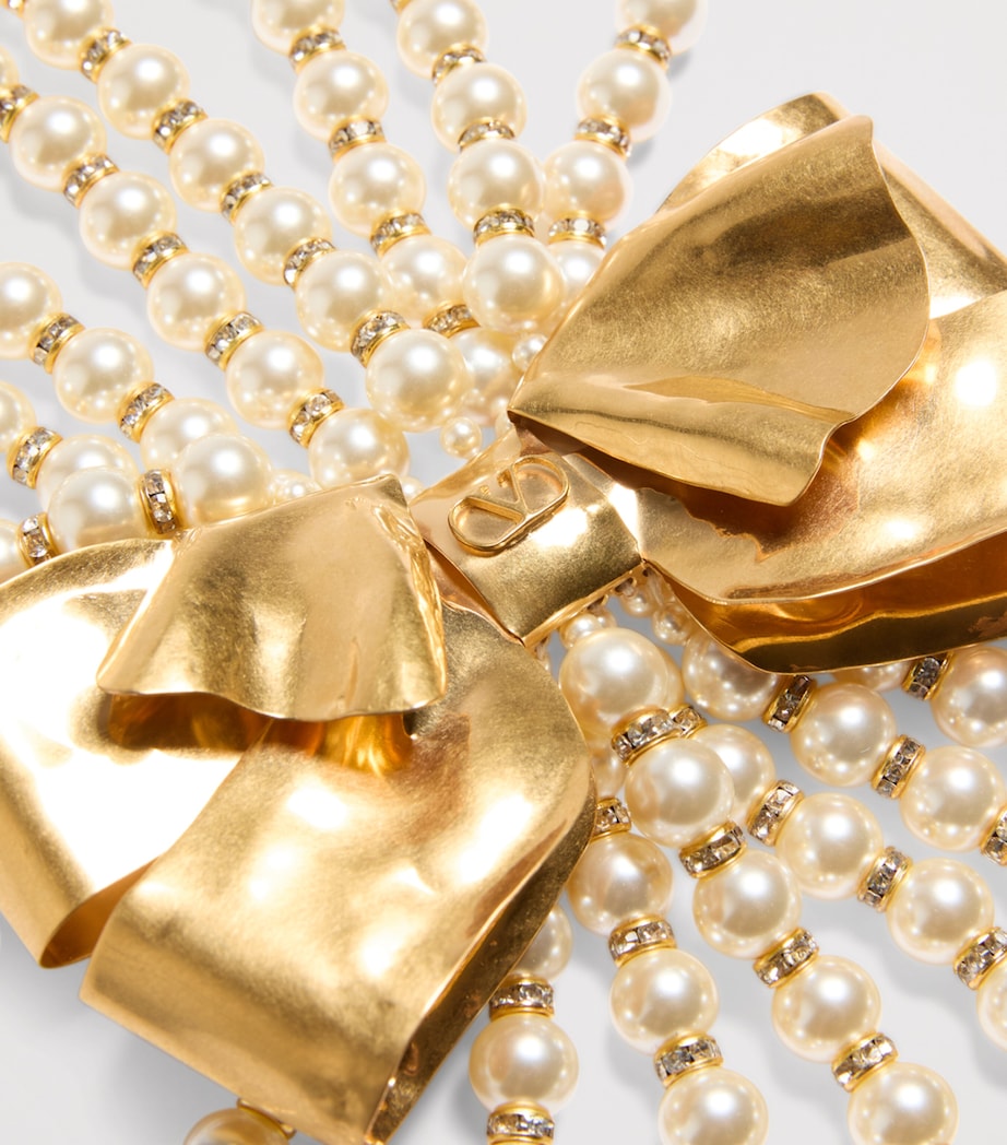 Faux Pearl Trop Chou Layered Necklace 9P8 Image 4