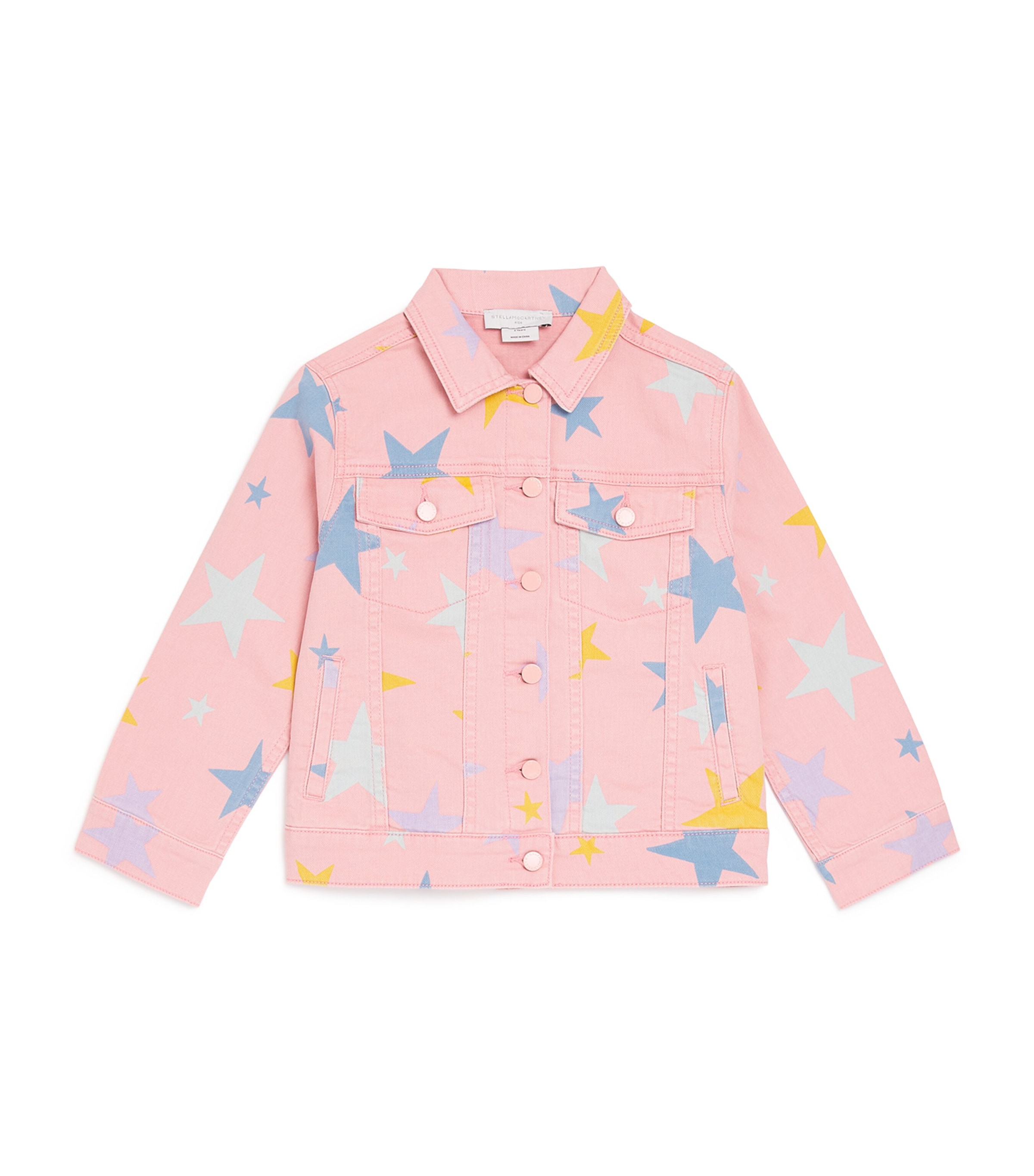 Star Patch Denim Jacket (3-14 Years) 507MCROSA/MULTICOLOR Image 1