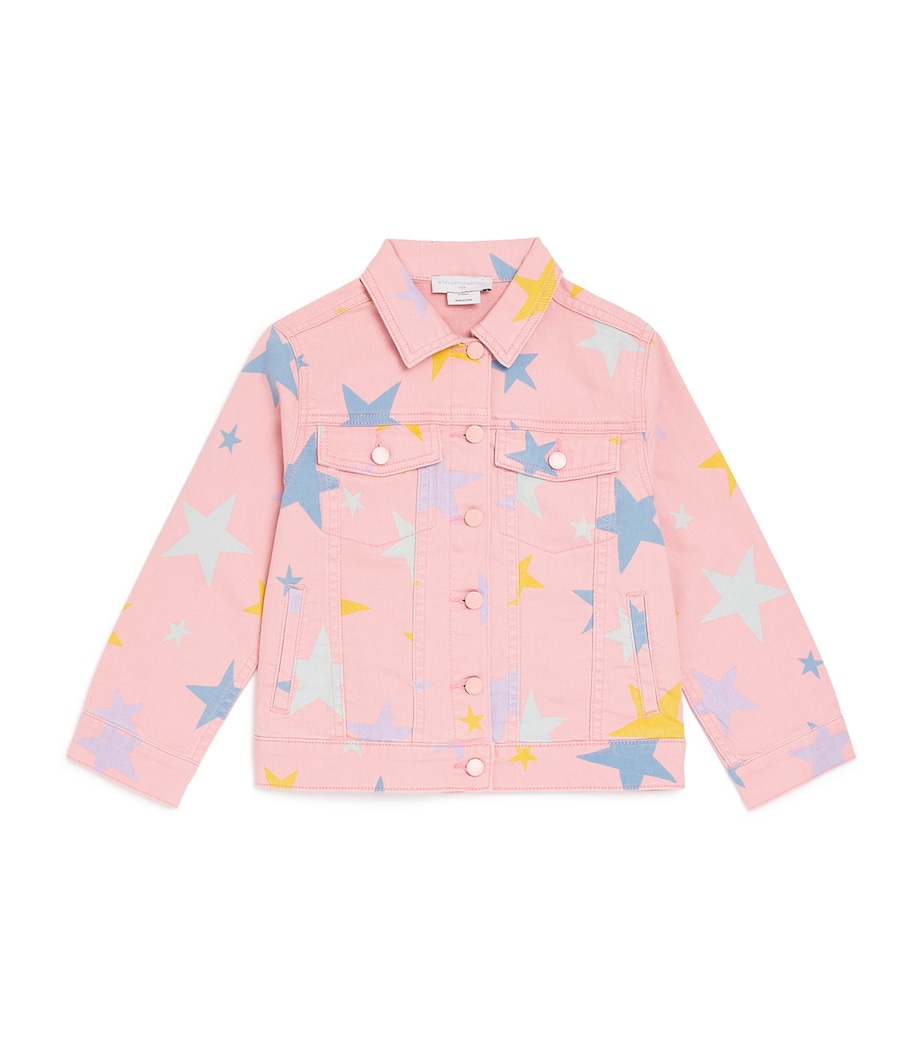 Star Patch Denim Jacket (3-14 Years) 507MCROSA/MULTICOLOR Image 1