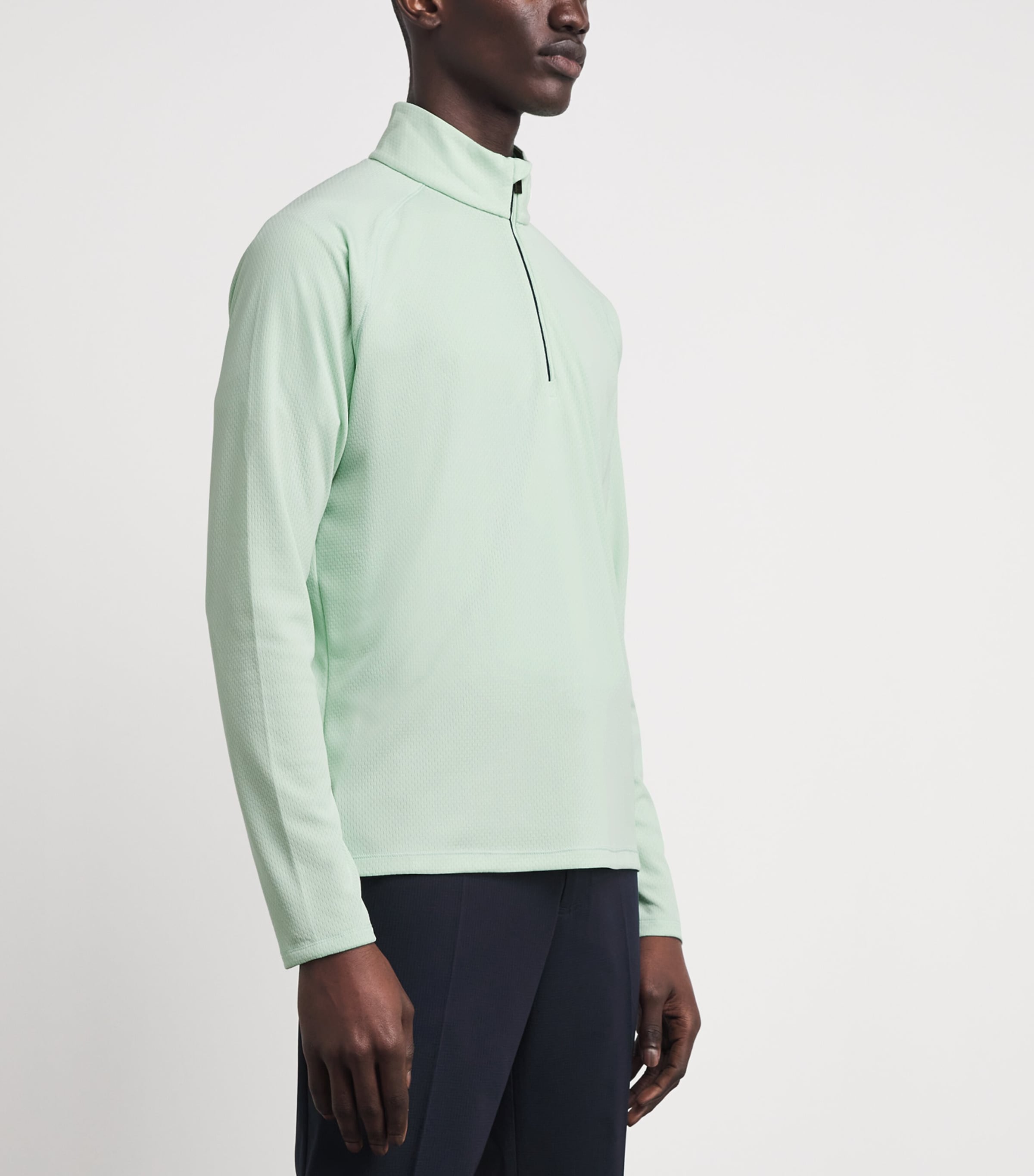 KJUS Mens Capture Midlayer Half-Zip Top Agav/al Blu Image 4