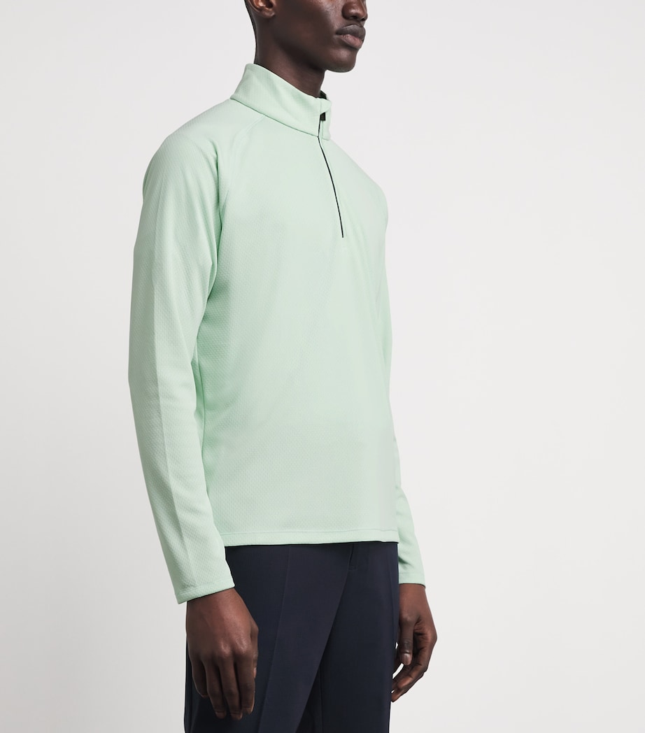 KJUS Mens Capture Midlayer Half-Zip Top Agav/al Blu Image 4