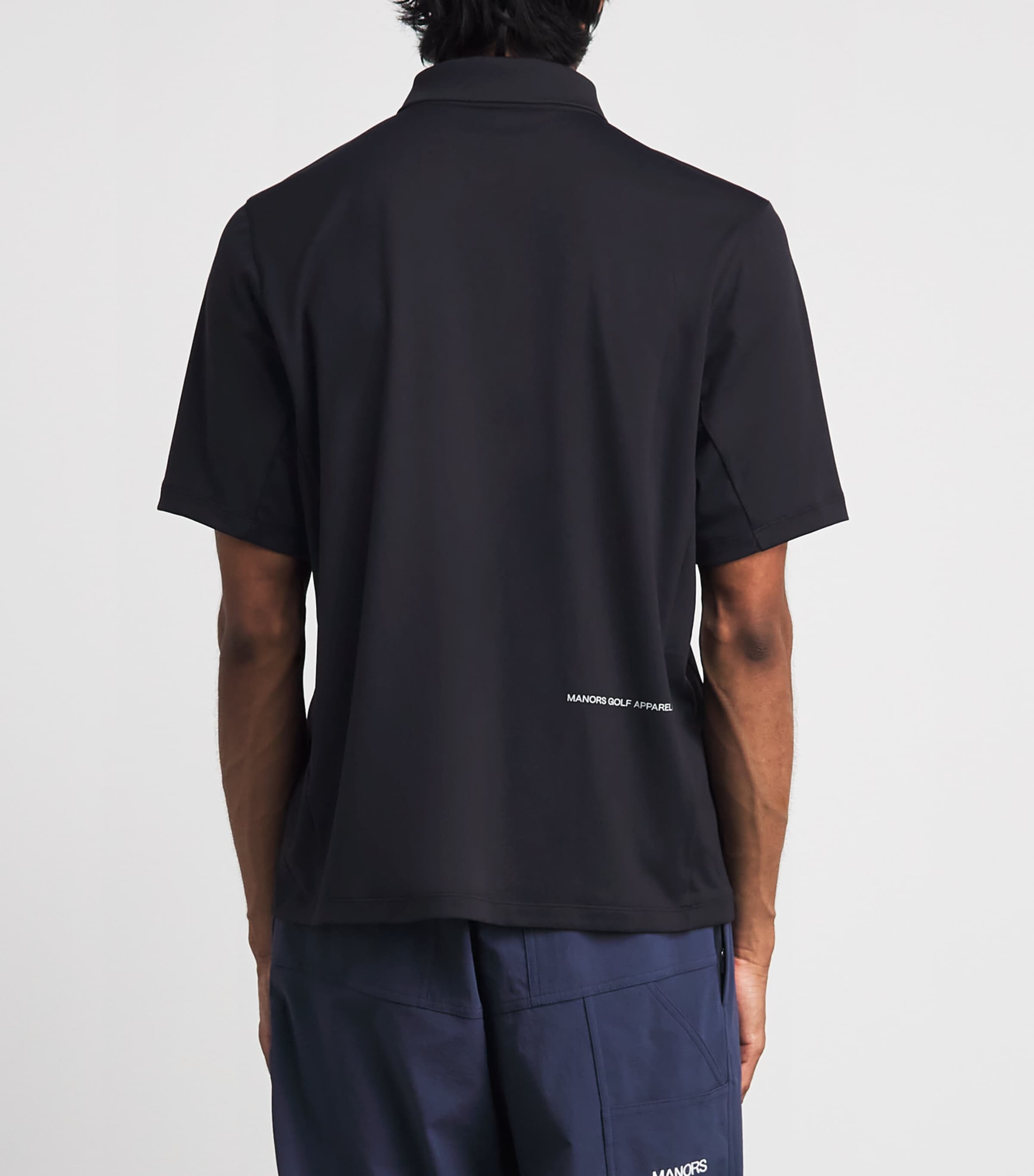 Manors Mens Course Polo Shirt Black Image 5