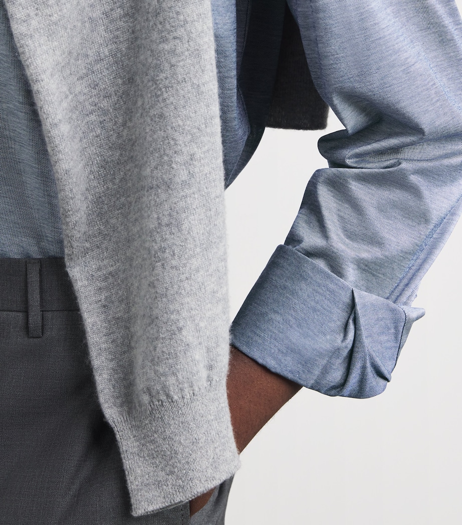 Cotton Filo di Scozia Shirt 26 DARK BLUE Image 6