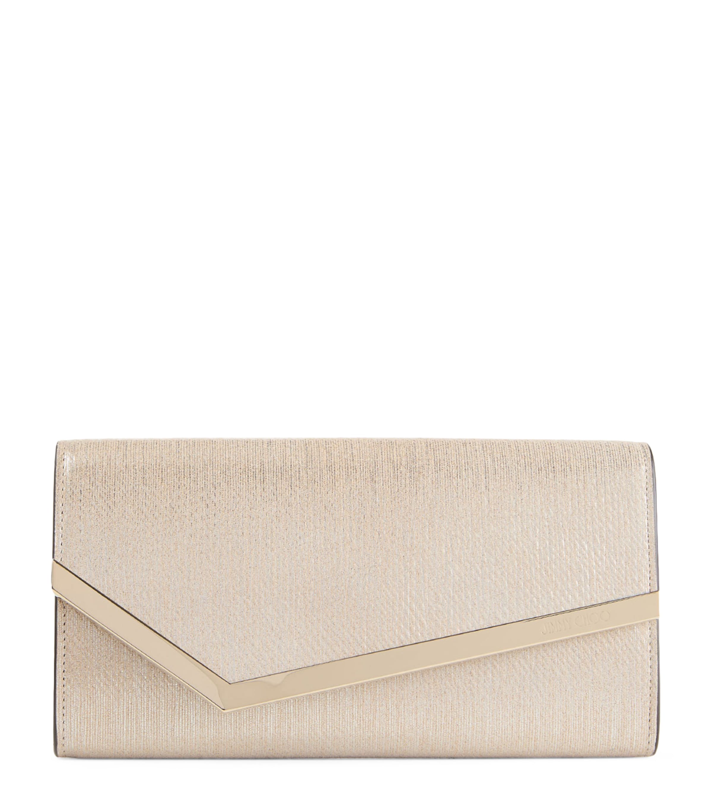 Jimmy Choo Metallic-leather Clutch Bag