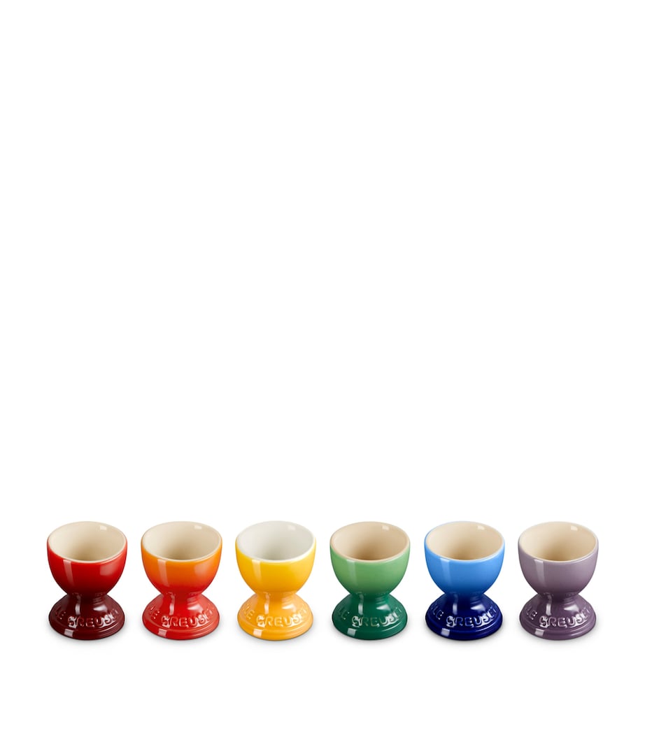 Stoneware Rainbow Egg Cup (Set of 6) NO COLOUR Image 3