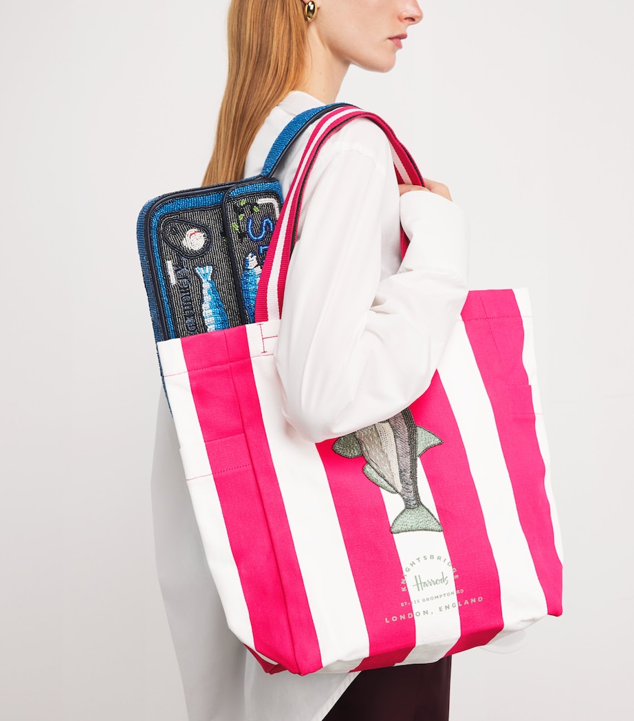 Embellished Fish Tote Bag MULTI Image 4