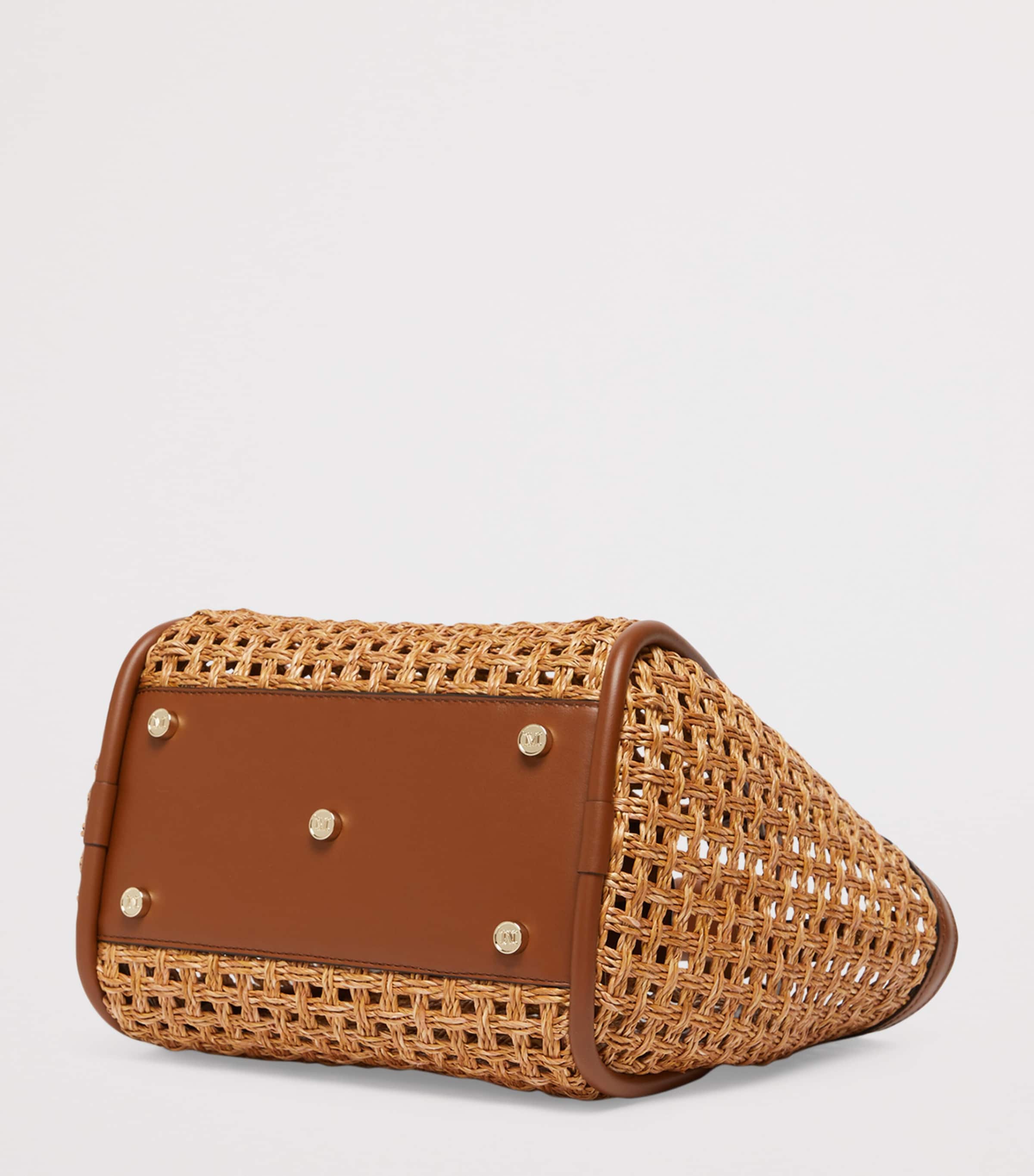 Max Mara Woven Tote Bag Beige Image 6