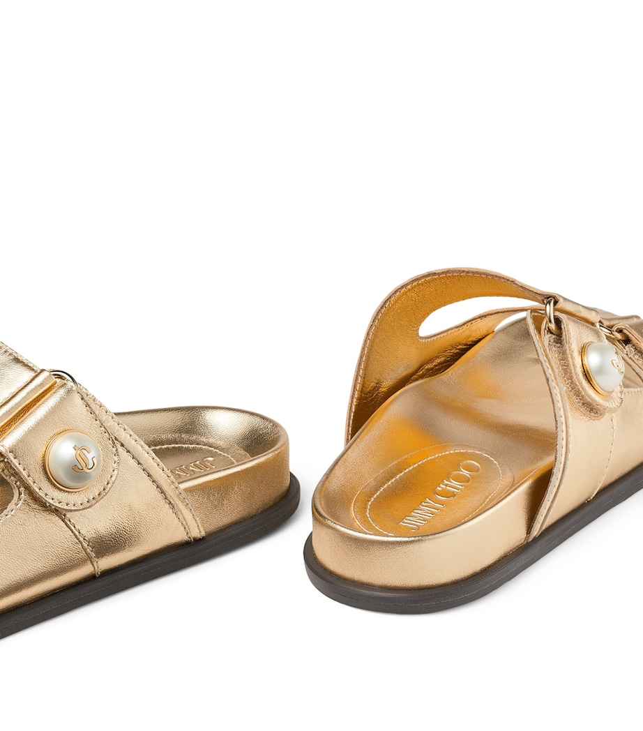 Fayence Leather Sandals GOLD Image 5