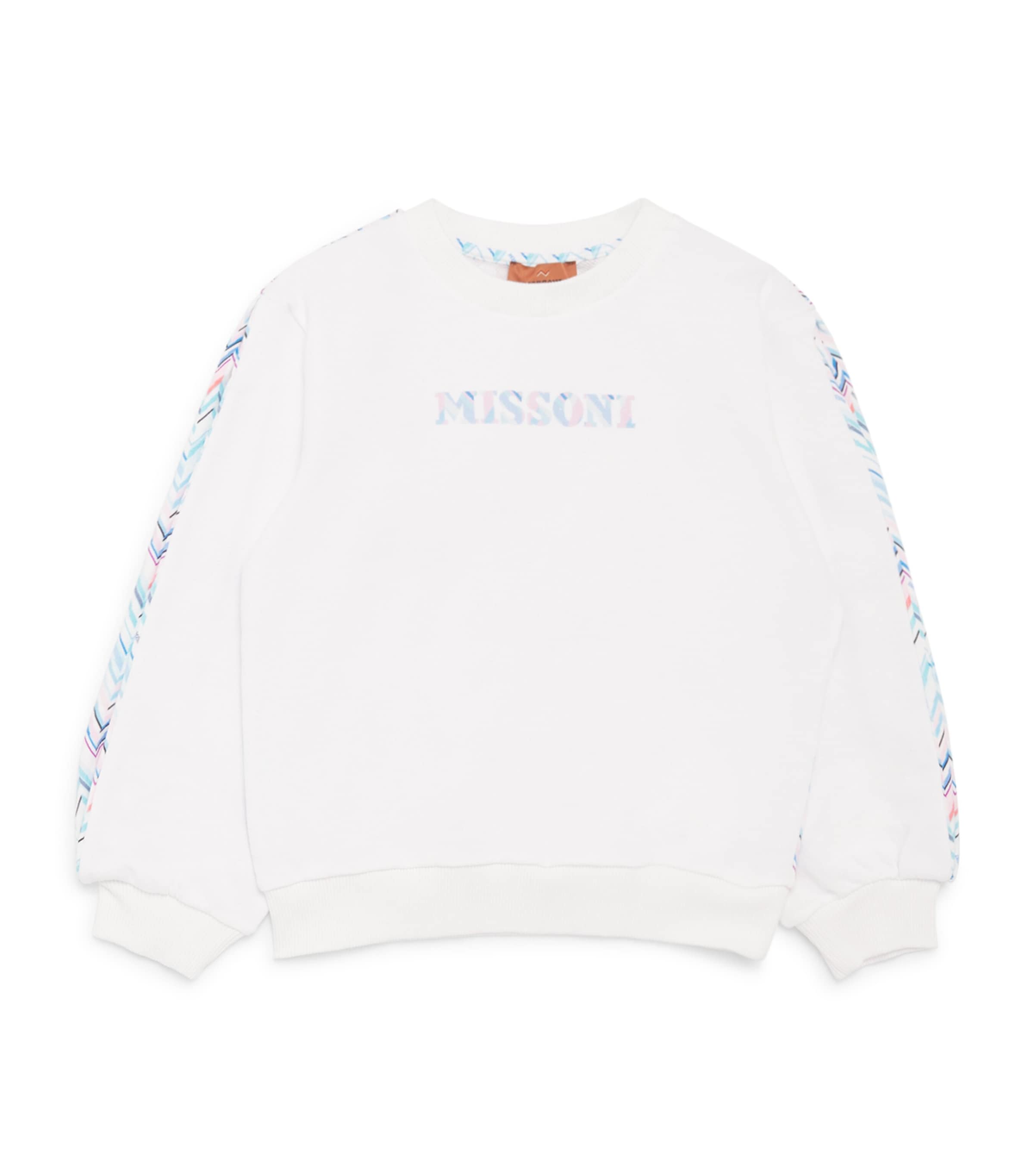 Missoni Kids Cotton Zigzag Logo Sweatshirt (4-14 Years) Image 1