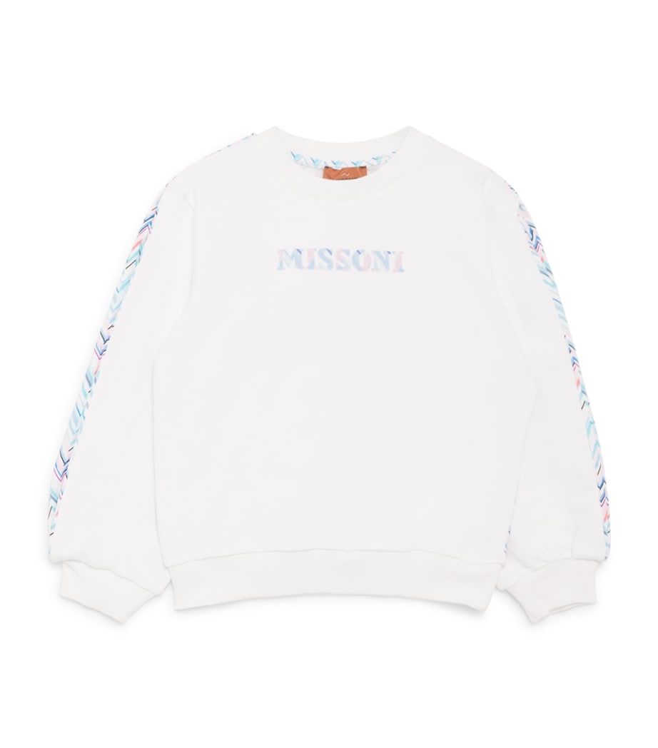 Missoni Kids Cotton Zigzag Logo Sweatshirt (4-14 Years) Image 1
