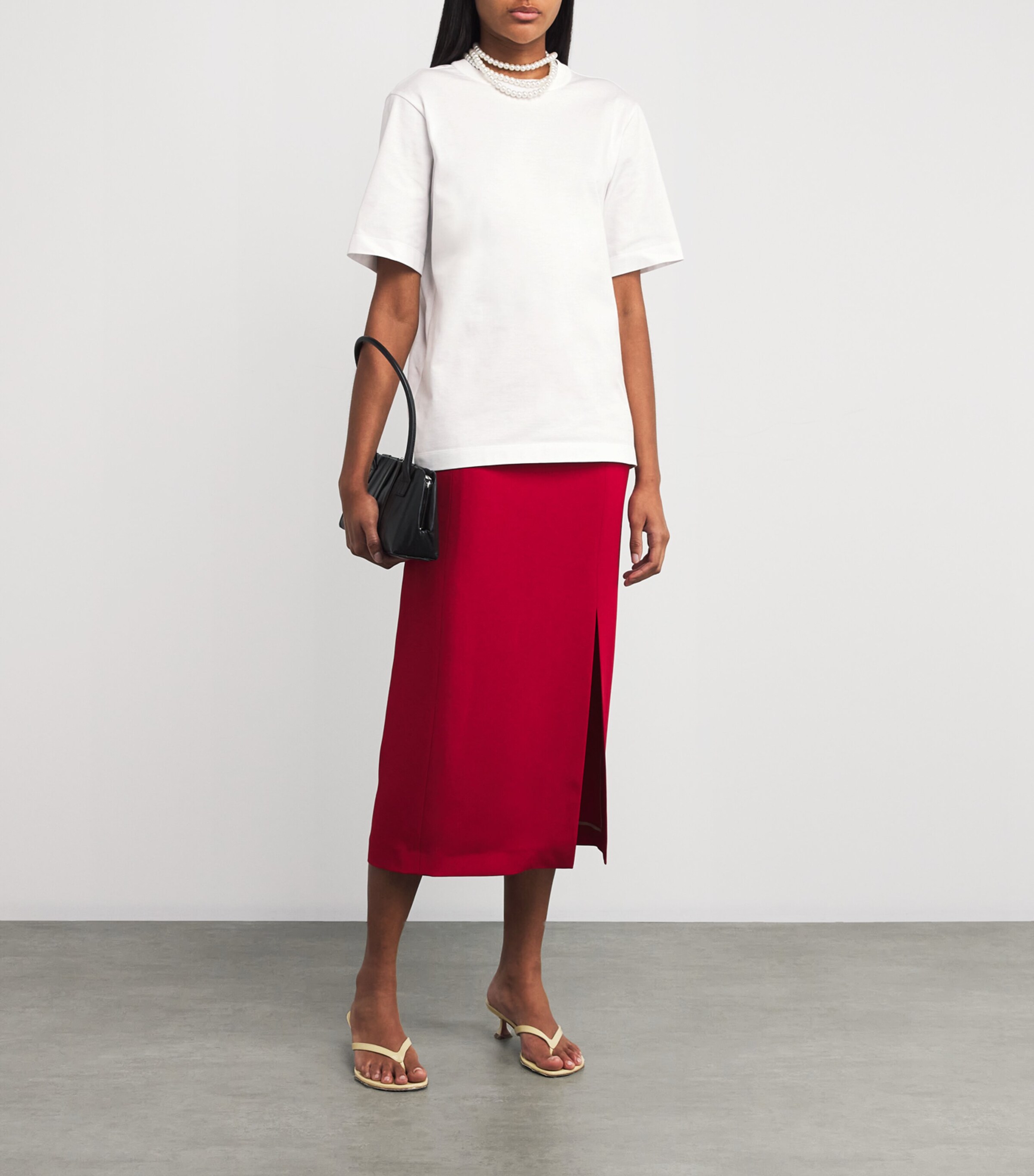 CARVEN PEARL T-SHIRT ティーシャツ Carven Pearl-Neck T-Shirt | Harrods US