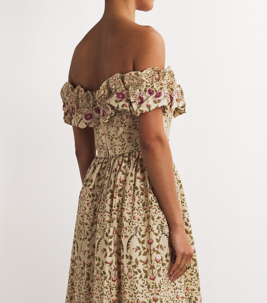 Cotton Floral Print Sueño Maxi Dress MULTICOLOR Image 6