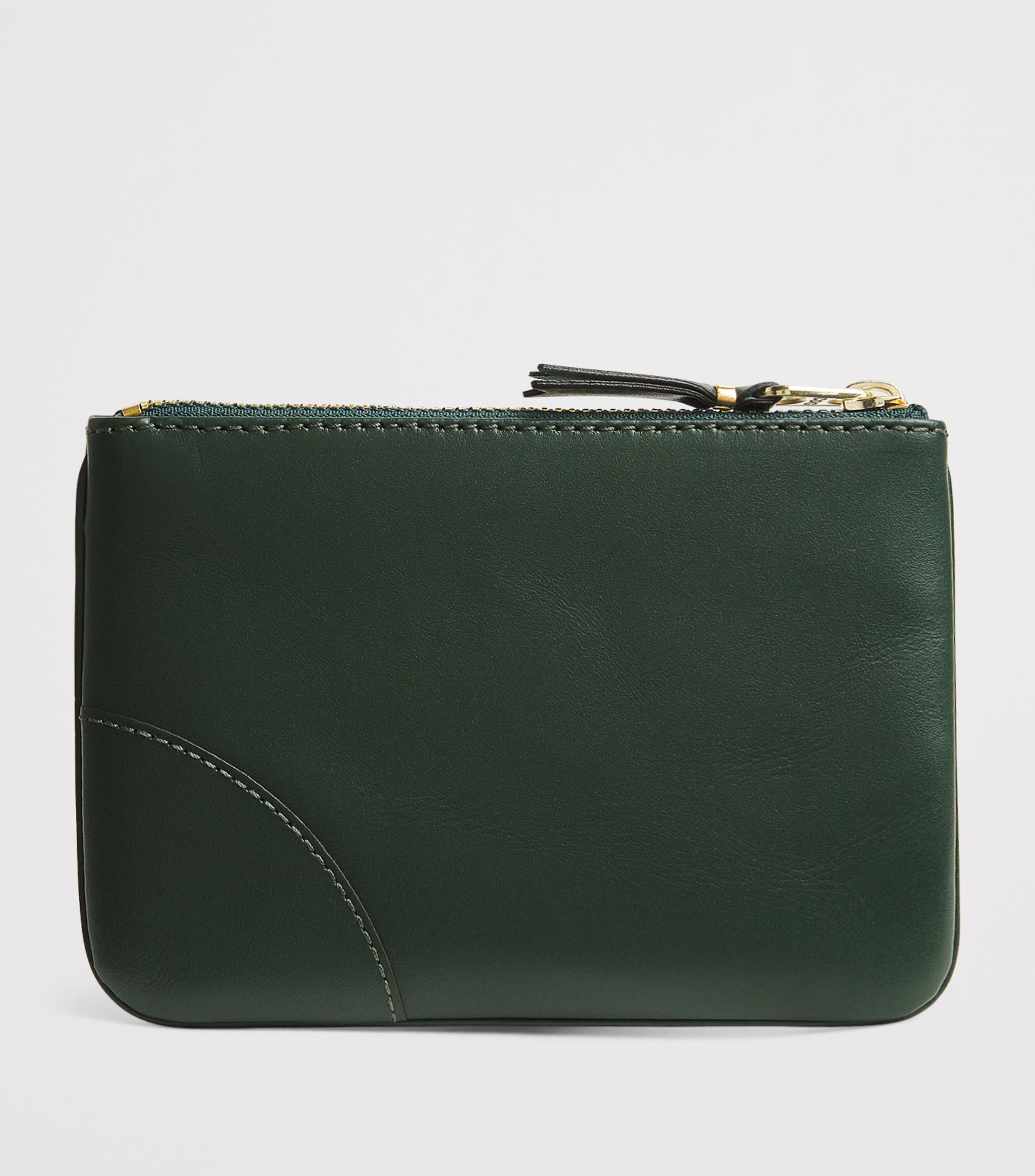 Comme Des Garçons Wallet Green Small Leather Pouch | Harrods US