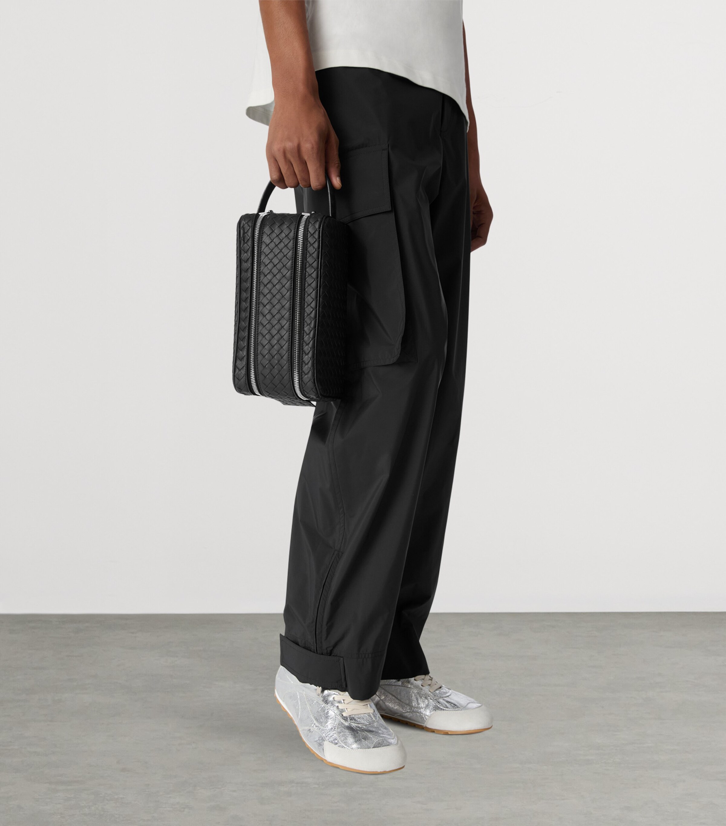 Bottega Veneta Leather Intrecciato Piccolo Travel Pouch Image 2