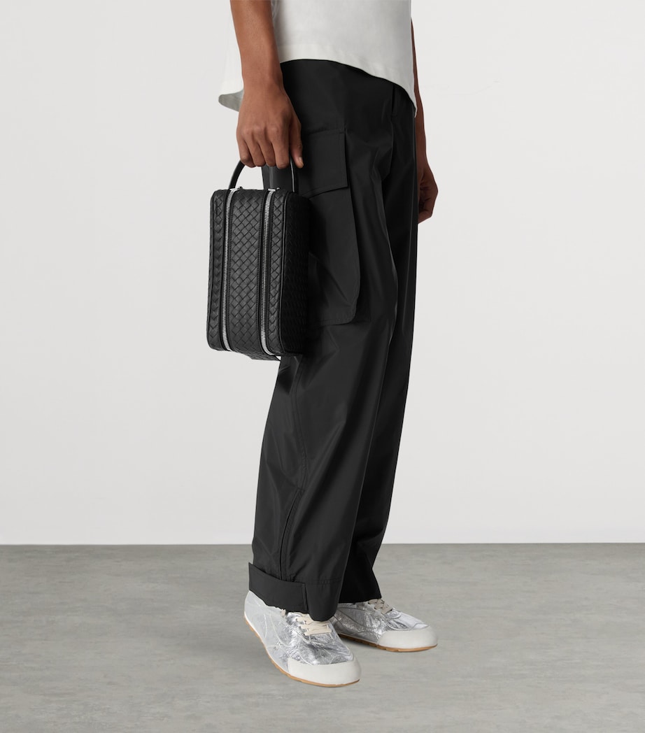 Bottega Veneta Leather Intrecciato Piccolo Travel Pouch Image 2