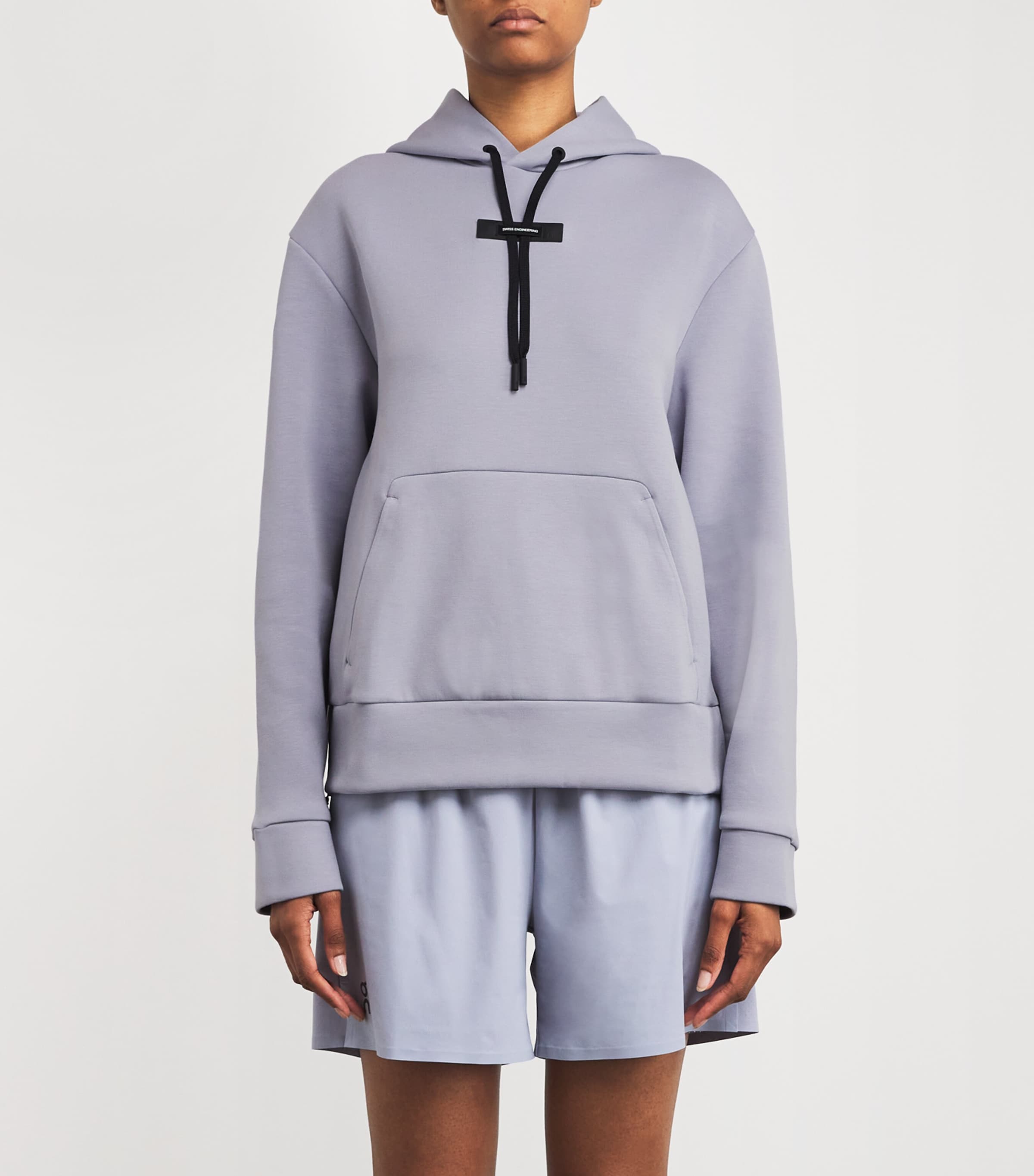 Cotton-Blend Focus Tech Hoodie LILAC Image 3
