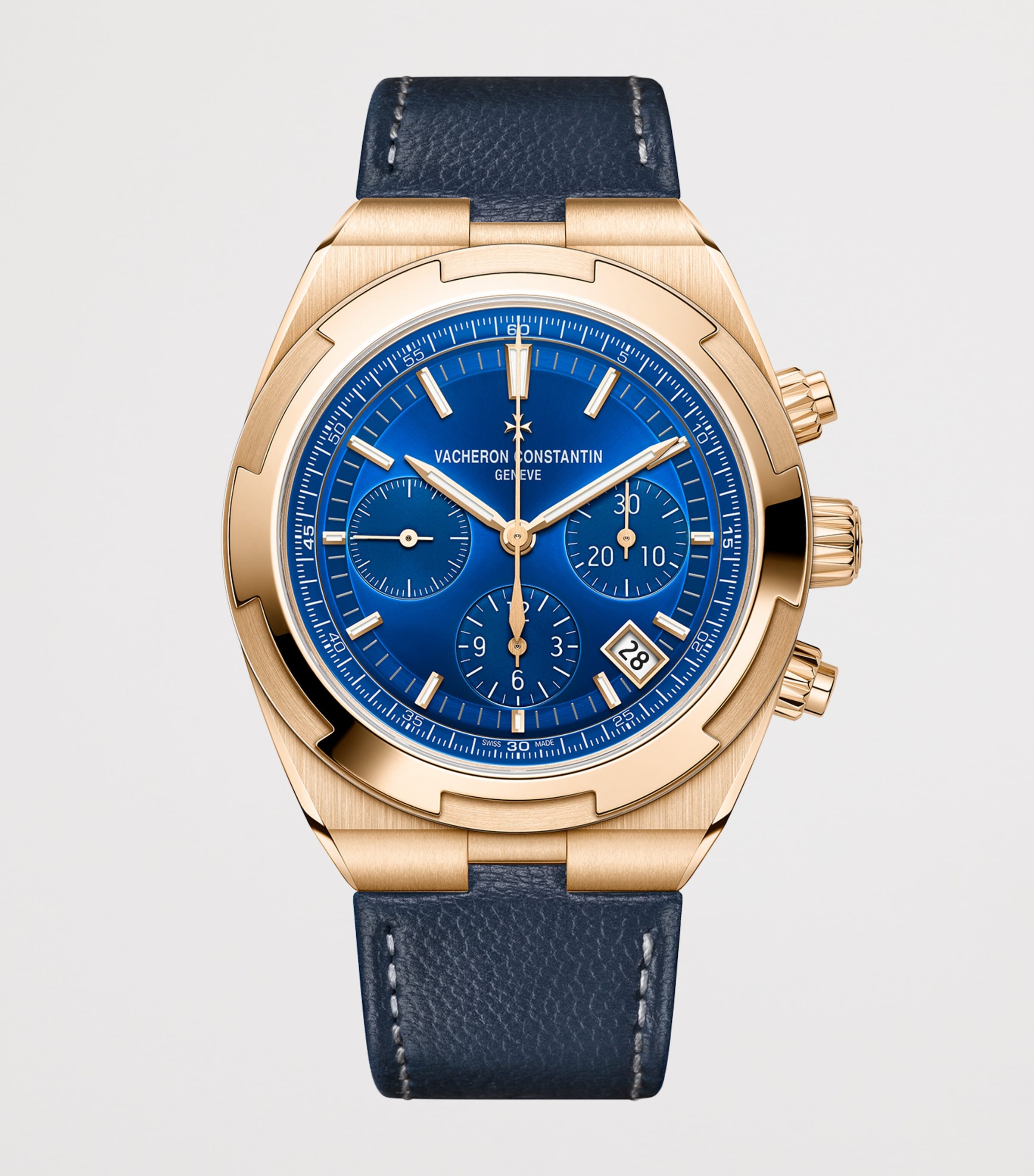 Vacheron Constantin Rose Gold Overseas Chronograph Watch 42.5mm Pink Gold Image 2