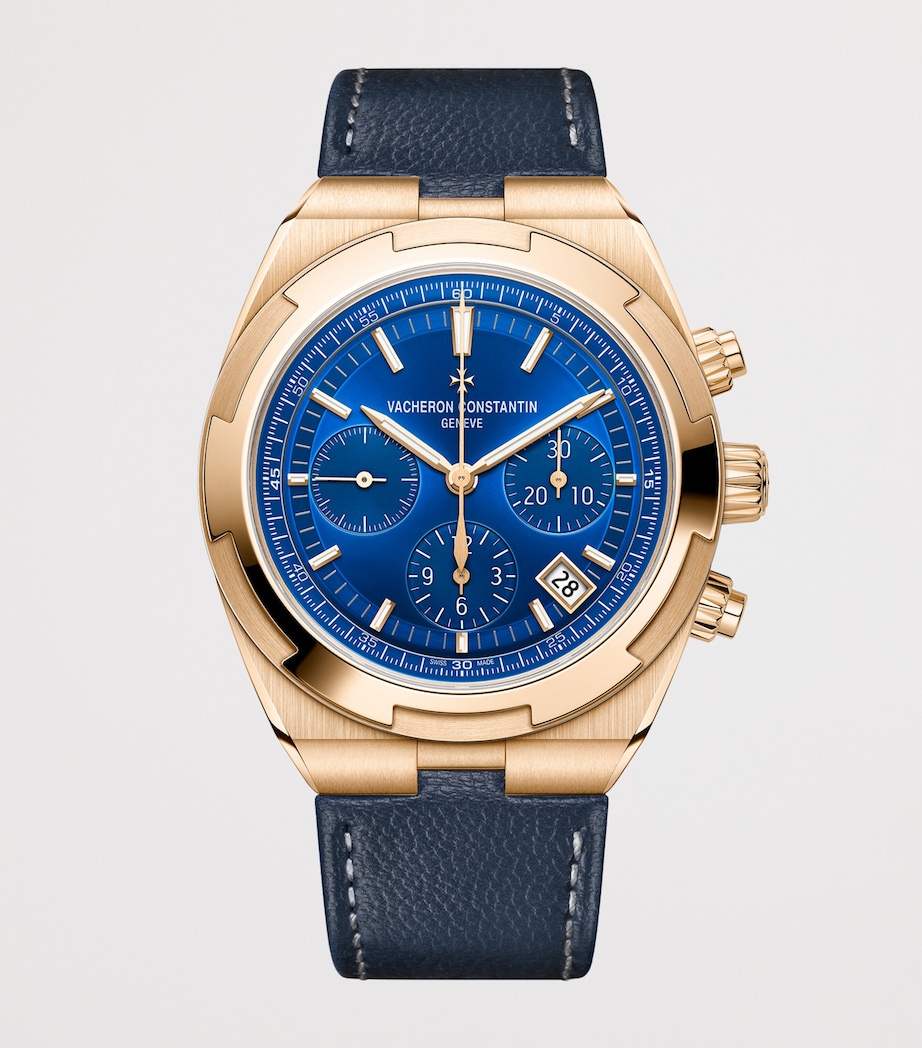 Vacheron Constantin Rose Gold Overseas Chronograph Watch 42.5mm Pink Gold Image 2