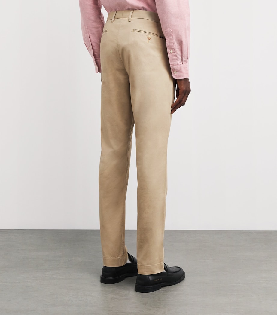 Polo Ralph Lauren Mens Stretch-Cotton Slim Chinos Classic Khaki Image 4