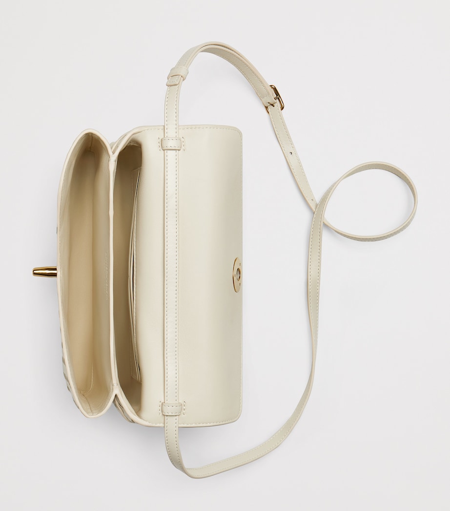 Bottega Veneta Leather Knot Lock Top-Handle Bag Image 3