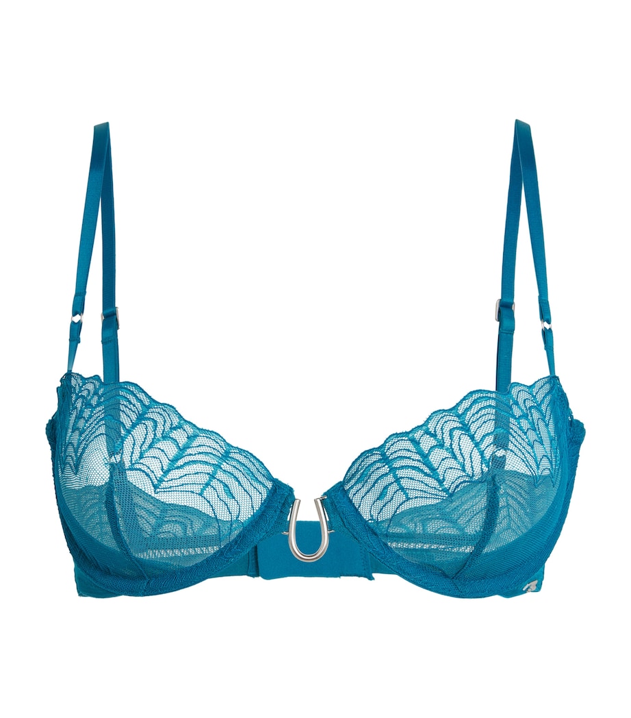 Lace Balconette Bra TEAL MARINE Image 1