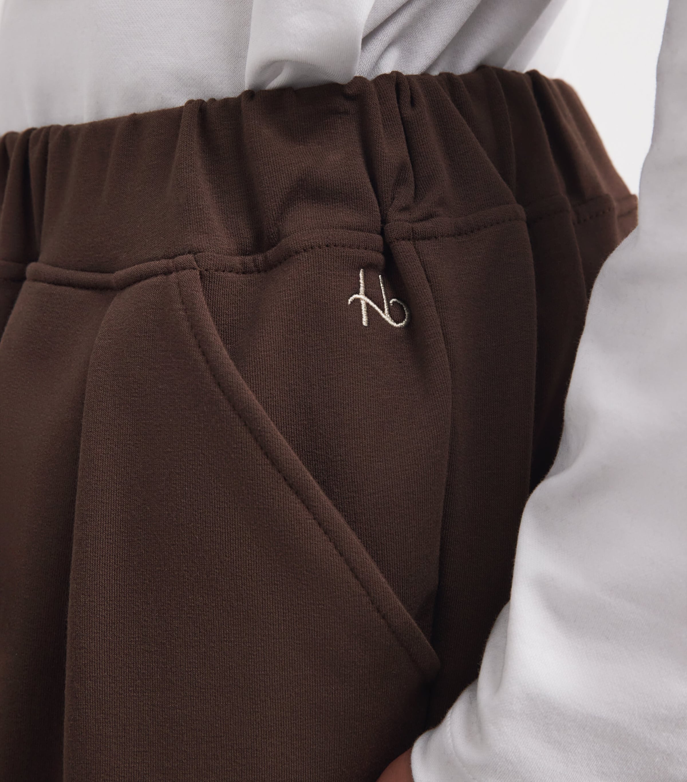 Homebody Mens Jersey Snuggle Shorts Coffee Bean Image 3
