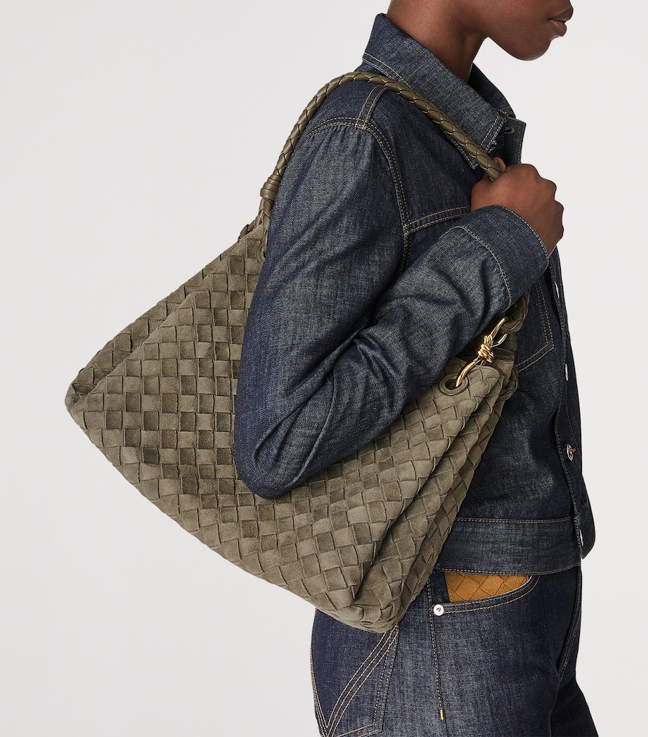 Large Suede Parachute Shoulder Bag 3230 Image 2