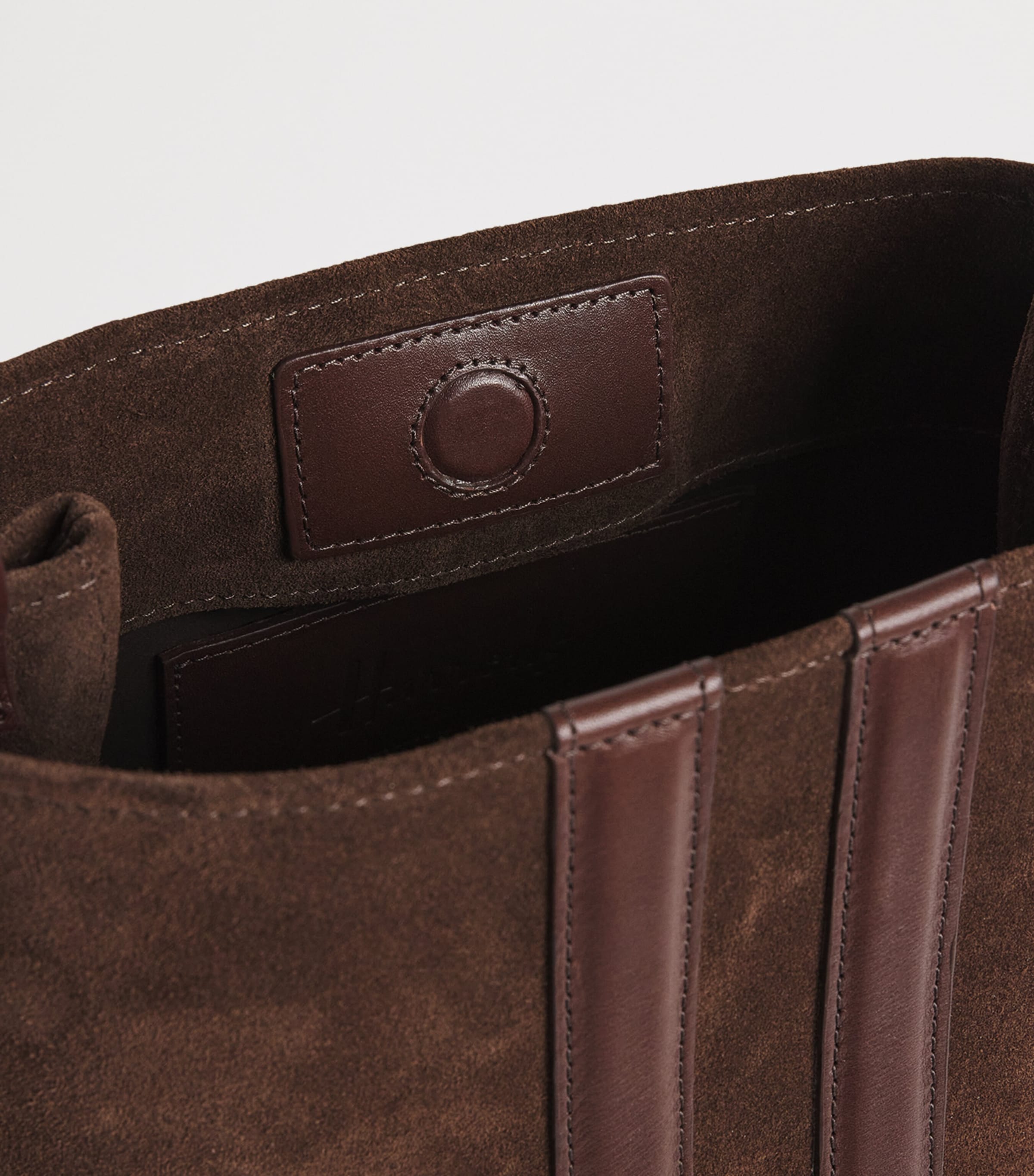 Small Suede Cross-Body Bag BROWN Image 4