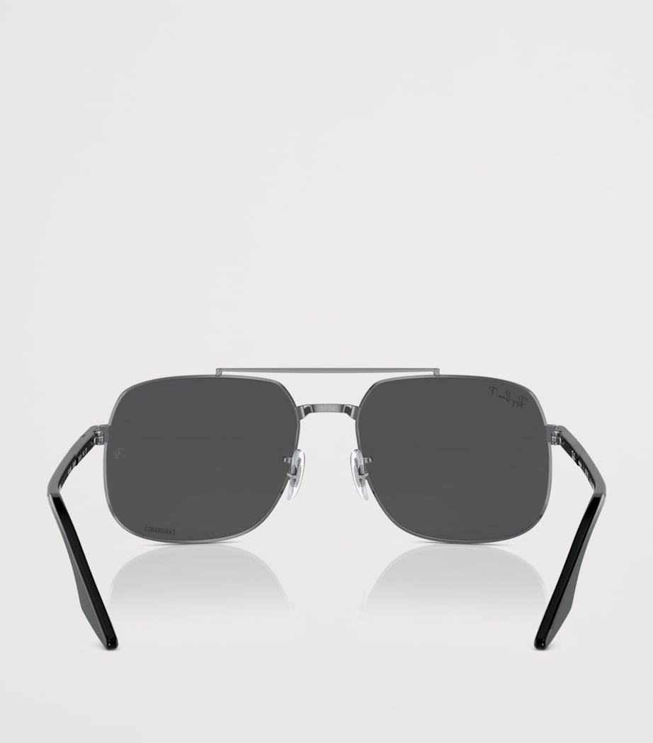 Ray-Ban Polarized+ Lenses Square Sunglasses Grey Image 4