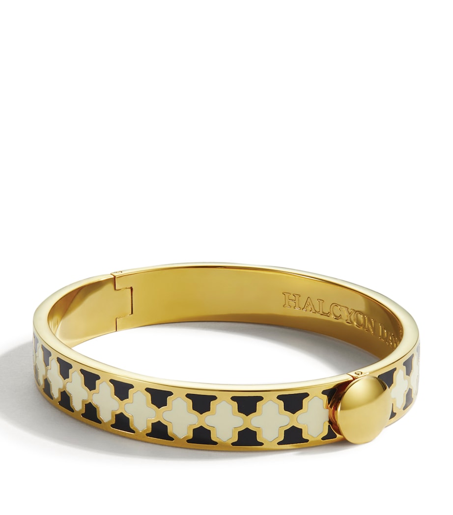 Gold-Plated Agama Bangle BLACK CREAM GOLD Image 1