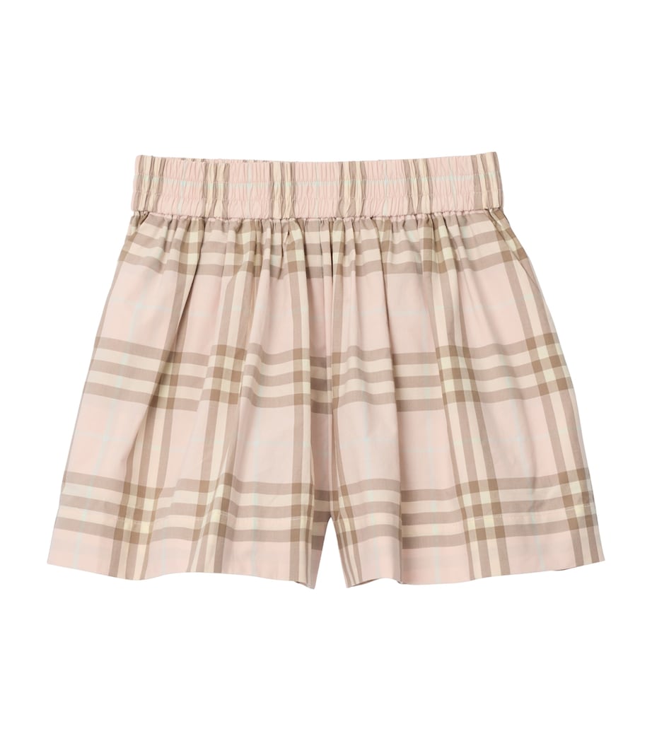 Cotton Check Shorts (3-12 Years) ARCHIVE PINK IP CHEK Image 1