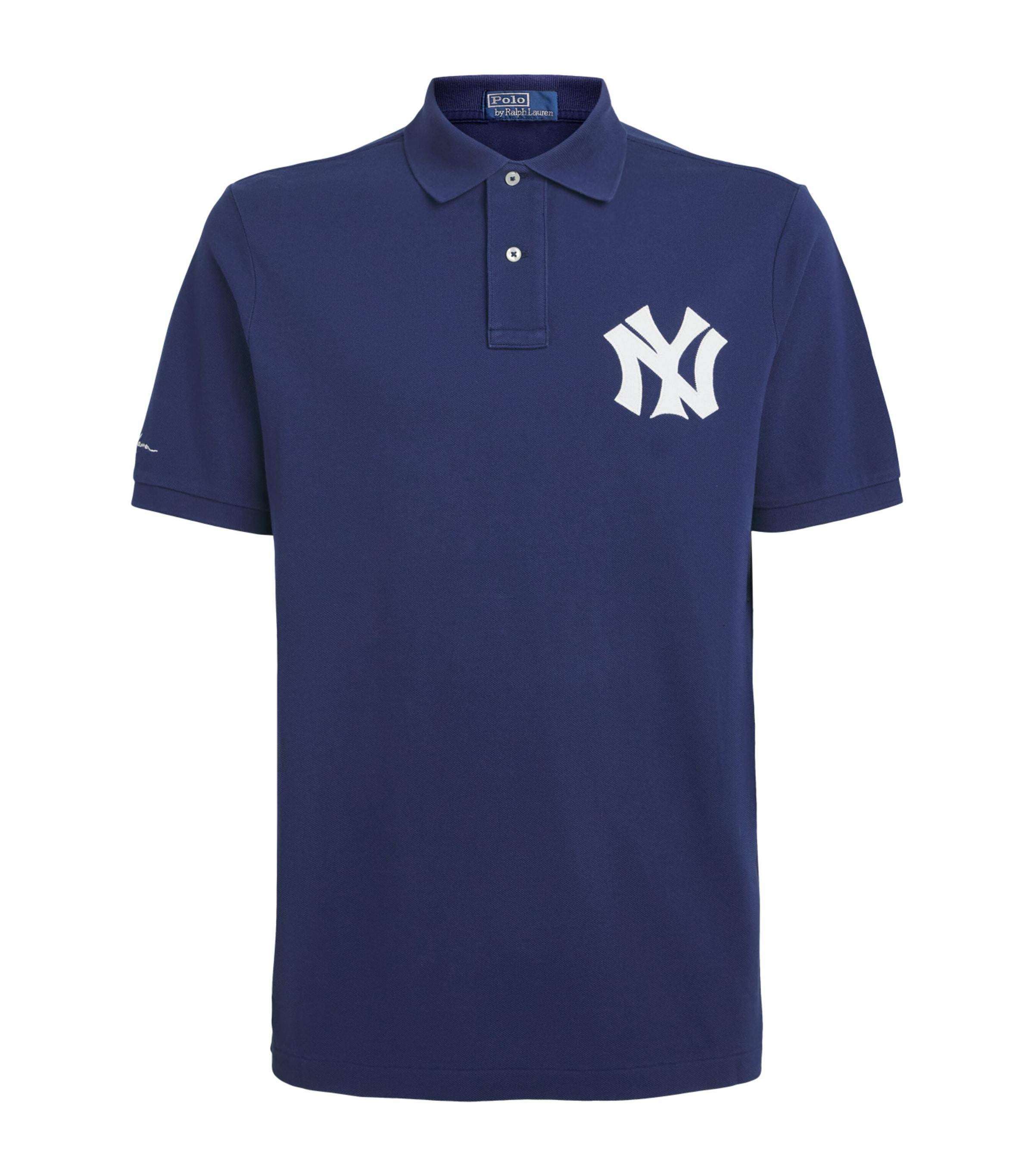 Polo Ralph Lauren Mens x Yankees Cotton Polo Shirt Dark Cobalt Image 1