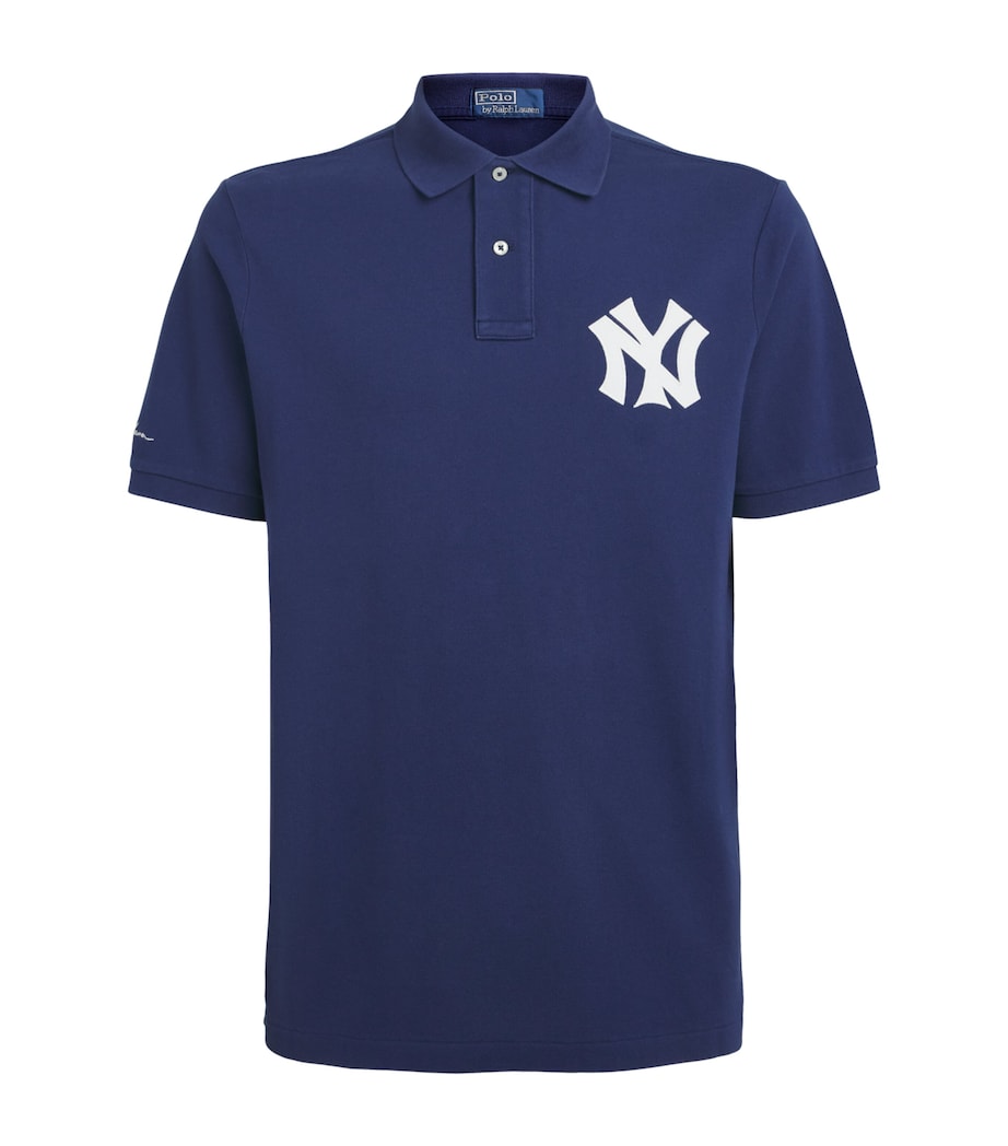 Polo Ralph Lauren Mens x Yankees Cotton Polo Shirt Dark Cobalt Image 1