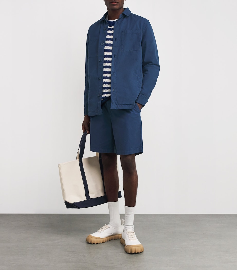 Cotton Ripstop Rickfell Overshirt DARK DENIM Image 2