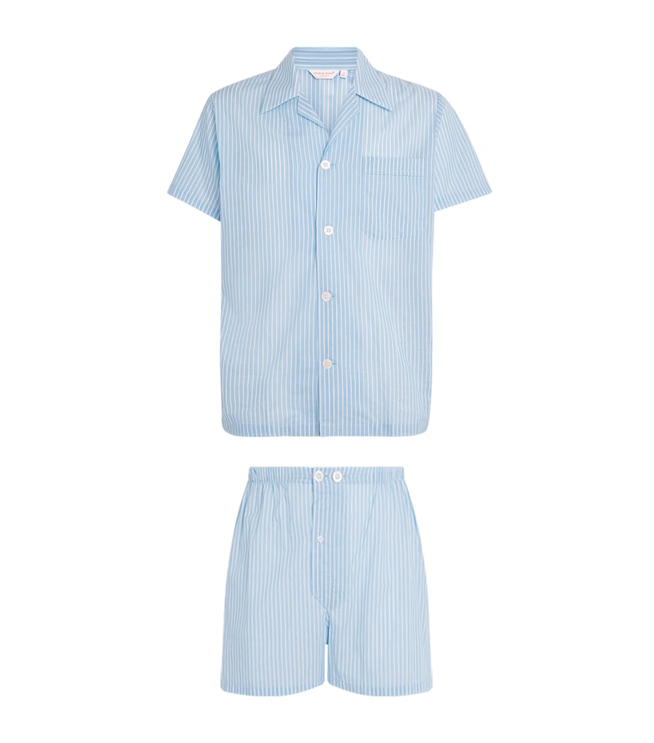 Cotton Amalfi Pyjama Set 021 BLUE Image 1