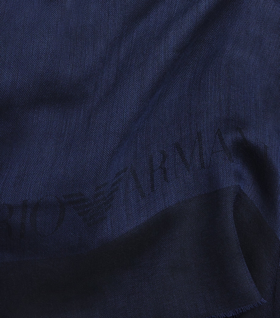 Wool-Blend Logo Scarf UB109 Image 4