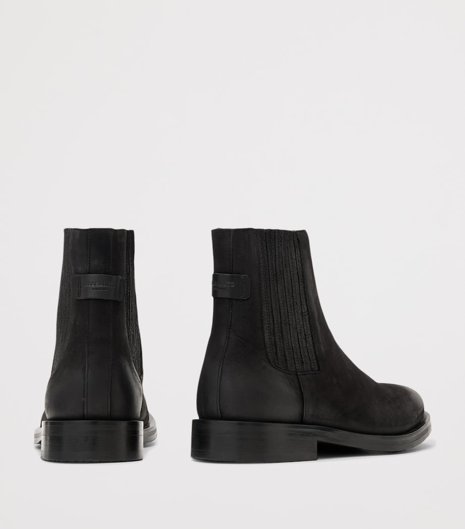 Leather Bloom Chelsea Boots WASHED BLACK Image 3