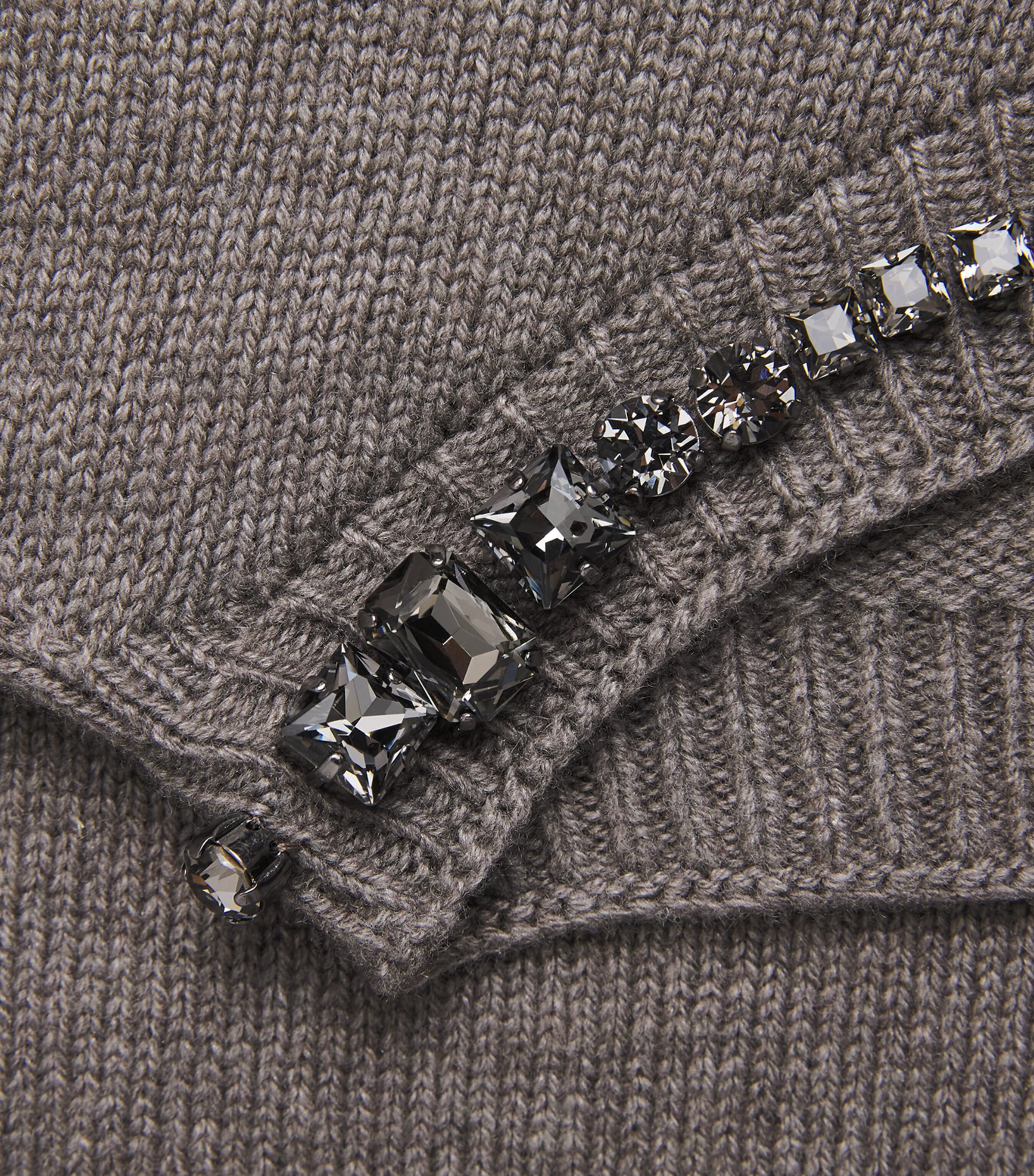 Fabiana Filippi Womens Virgin Wool-Silk-Cashmere Embellished Sweater Falco Image 6