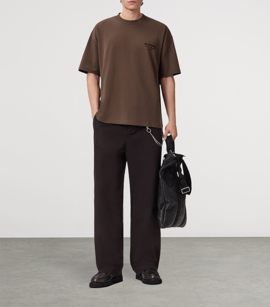 Organic Cotton Xander Oversized T-Shirt BITTER BROWN Image 3