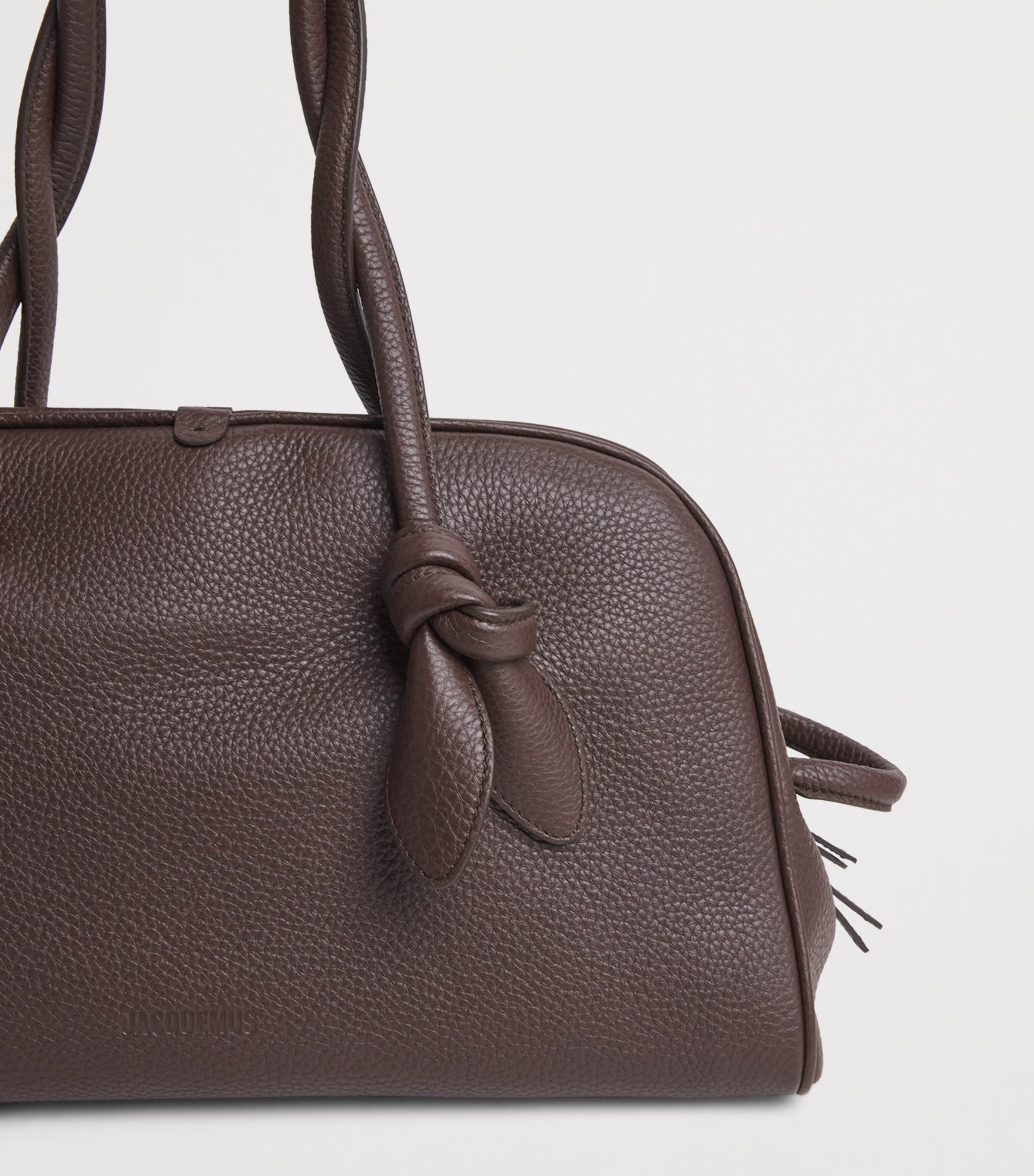 Leather Turismo Top-Handle Bag 880 DARK BROWN Image 6