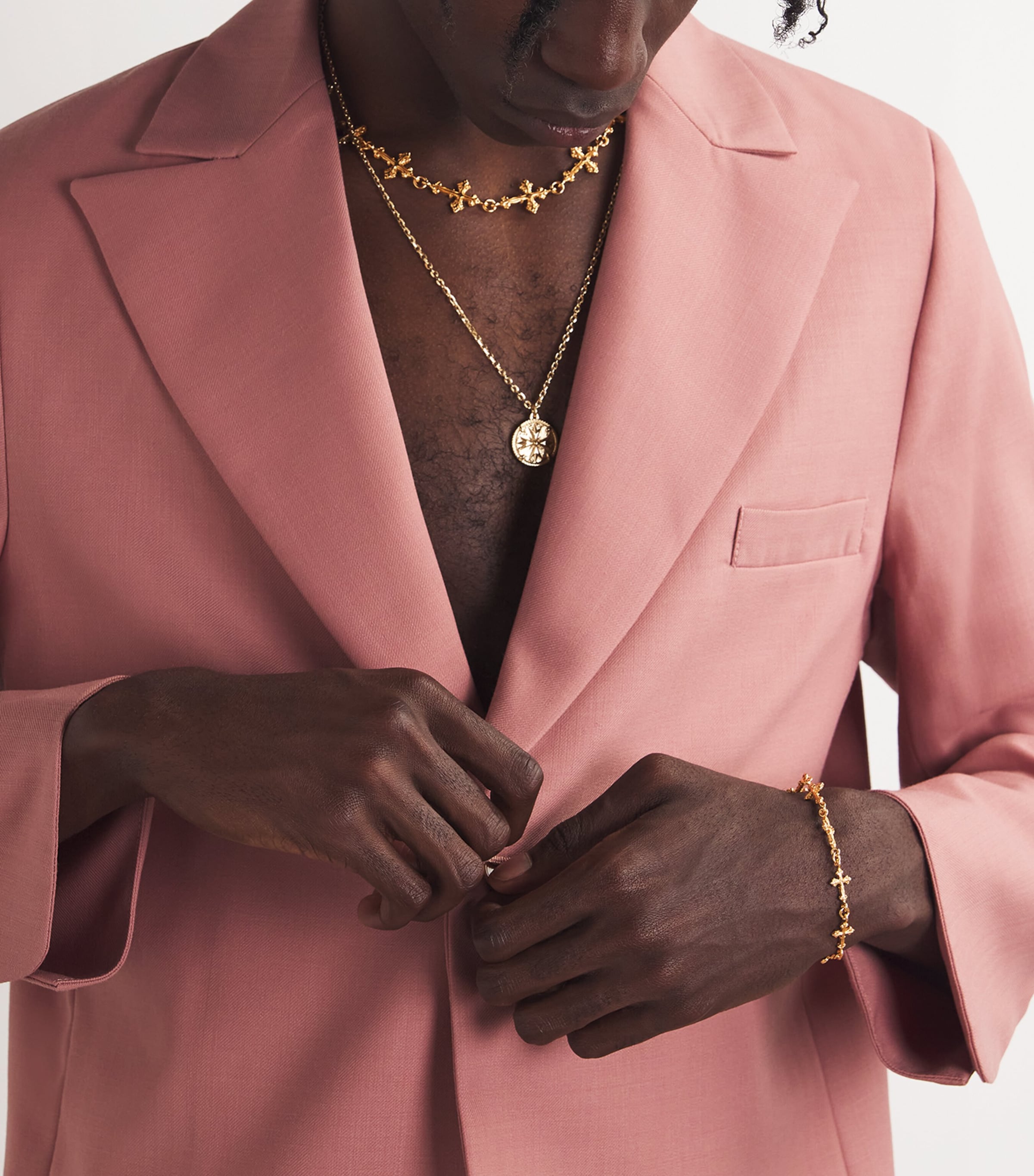 Gold-Plated Avelli Cross Bracelet GOLD Image 5