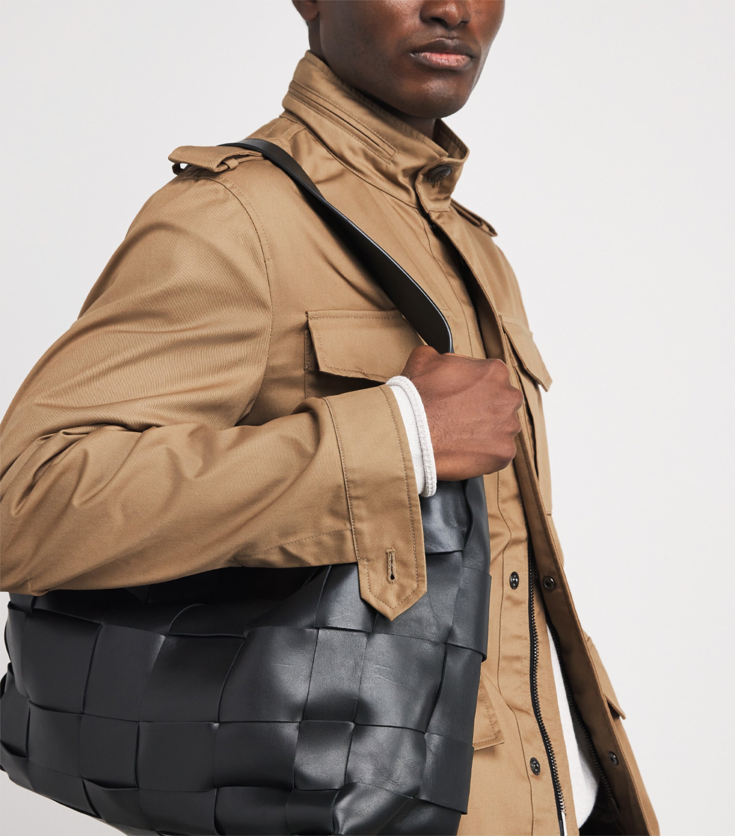 Cotton-Blend Field Jacket 52 MUSTARD Image 6