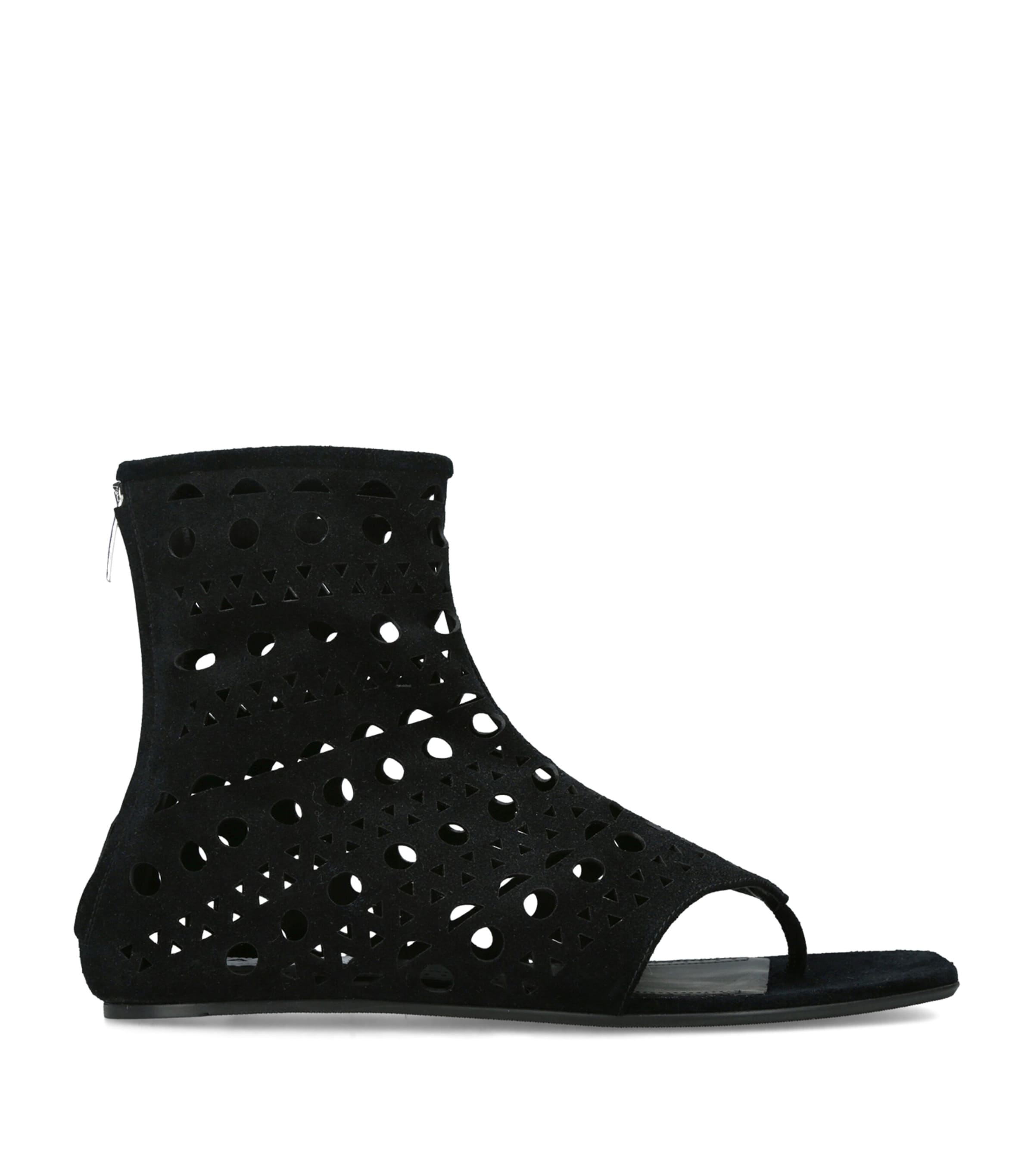 Alaïa Suede Neo Vienne High Sandals Black Image 1