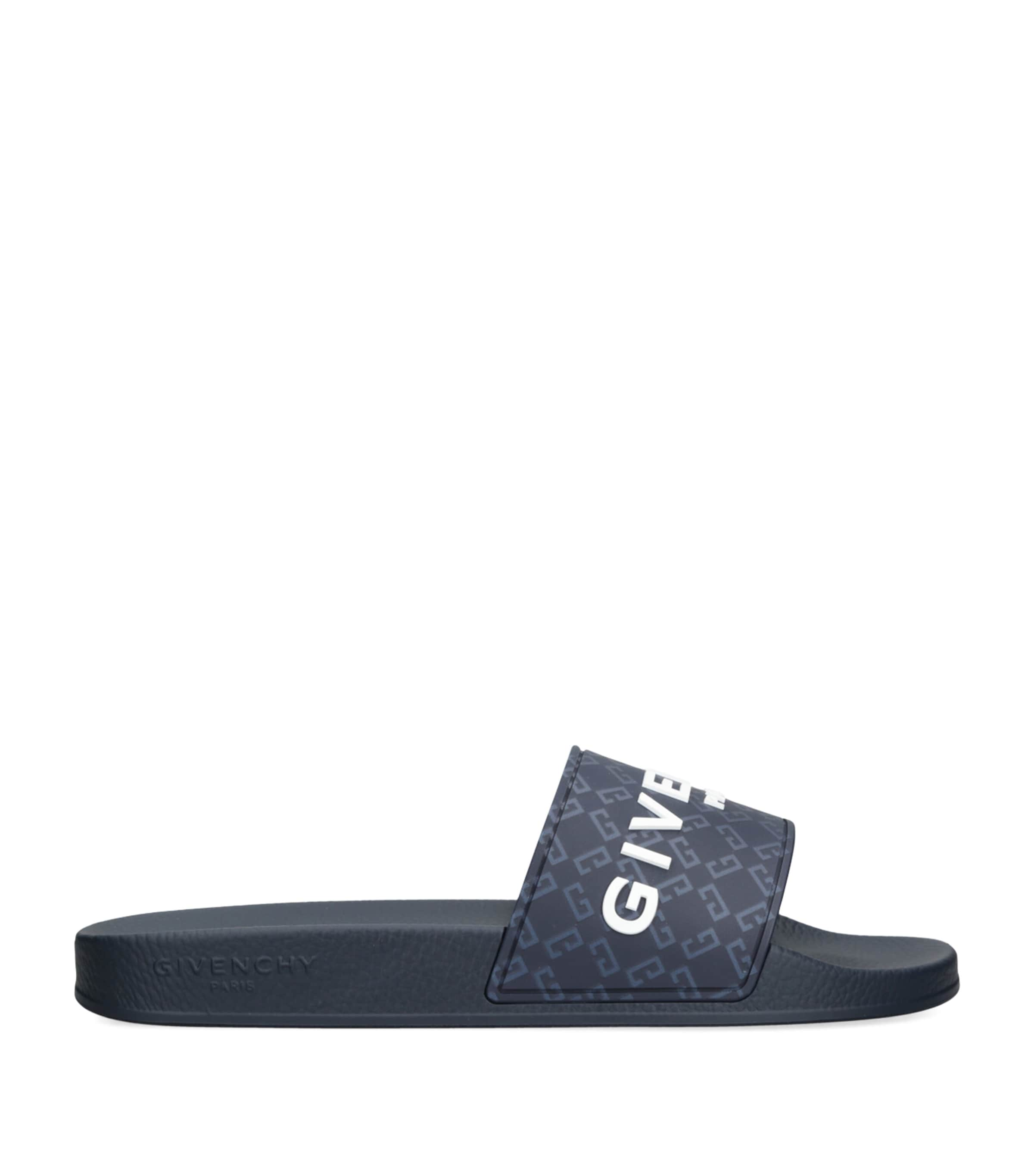 Givenchy Logo Slides In Navy